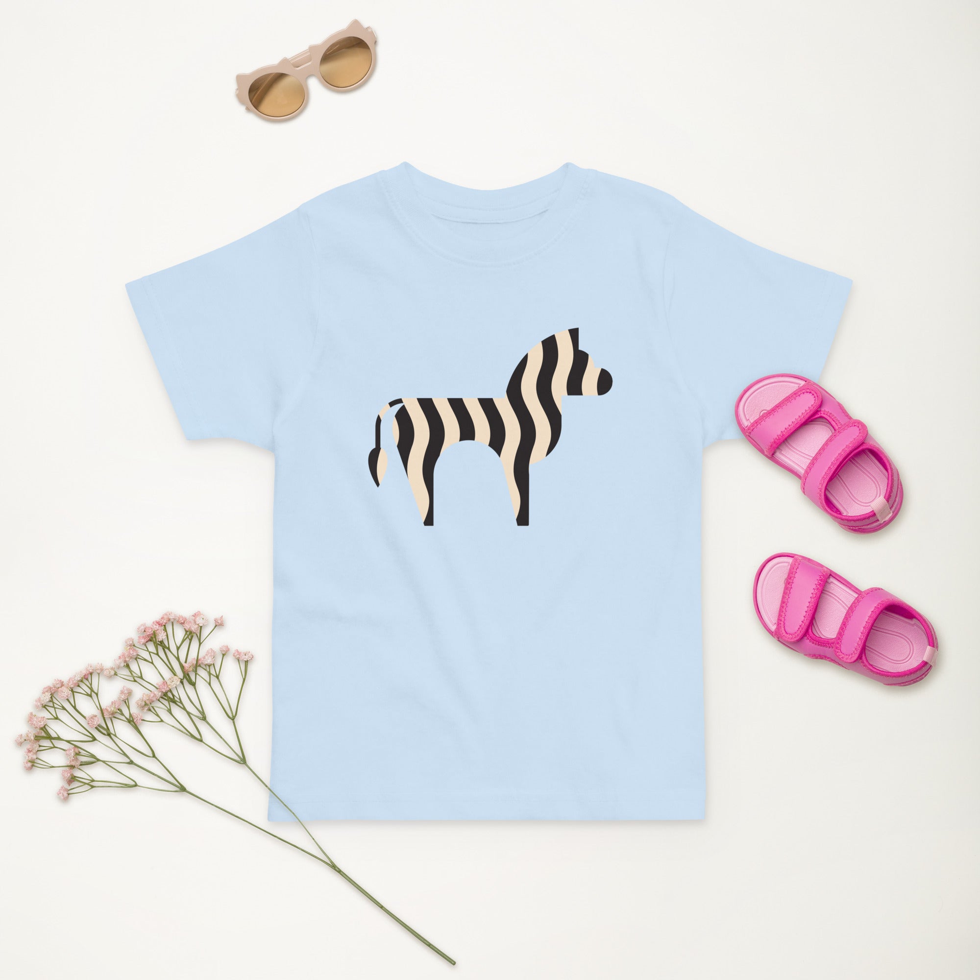 Toddler jersey t-shirt-Zebra