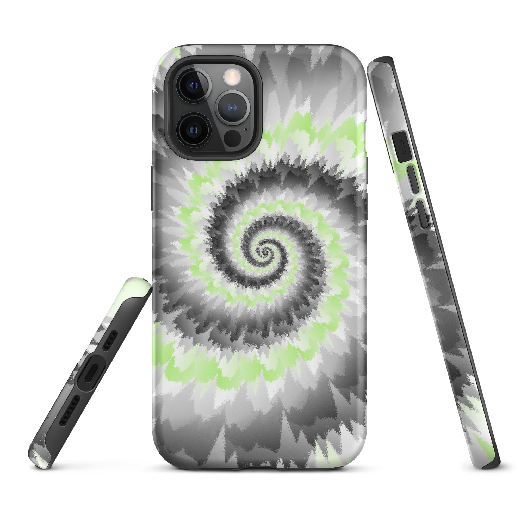 Tough Case for iPhone®-Tie Dye Spiral - Agender