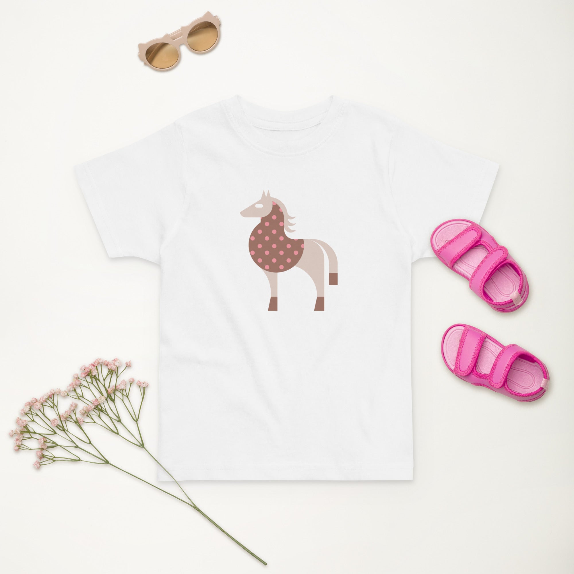 Toddler jersey t-shirt-Horse
