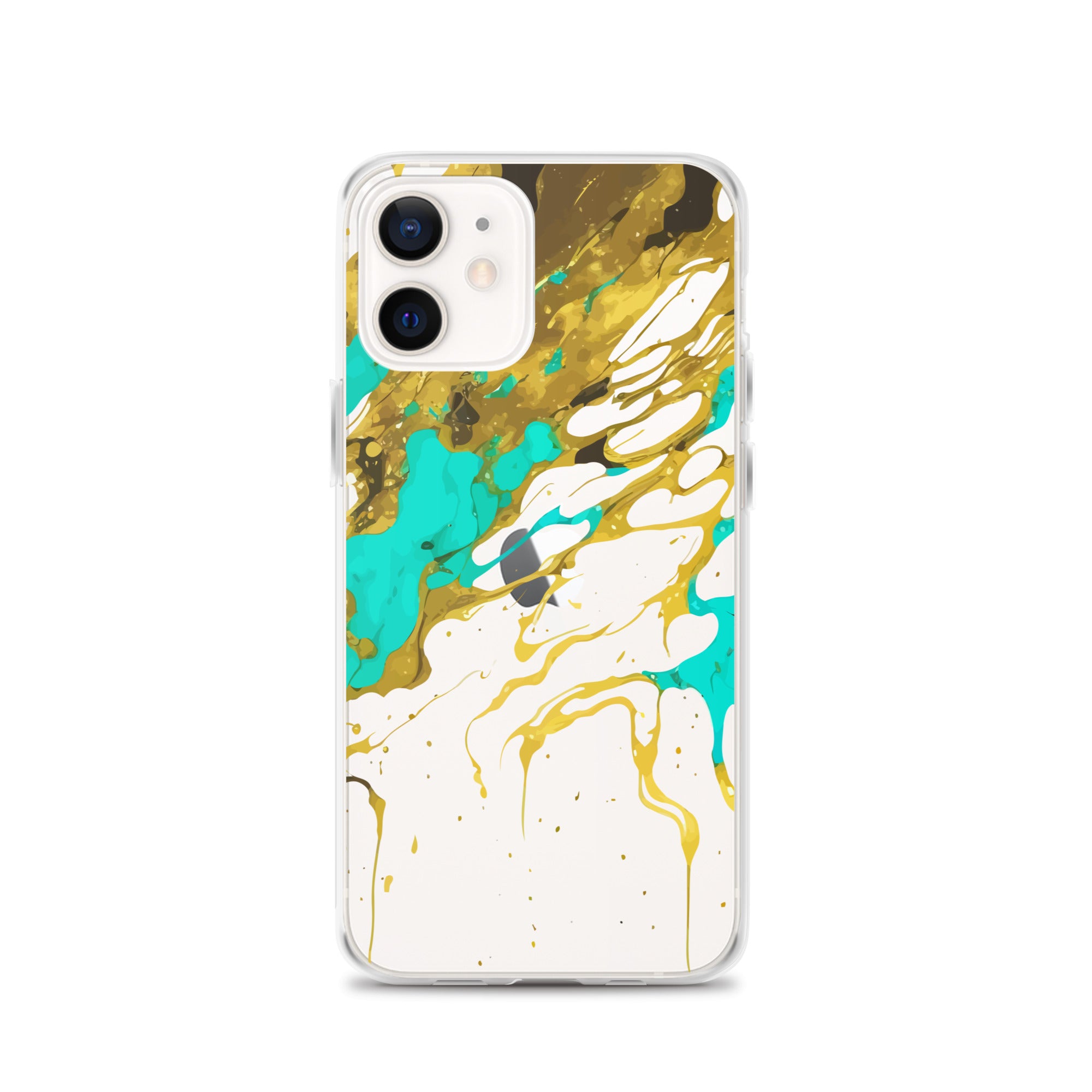 Clear Case for iPhone®- Alchohol Ink Design I