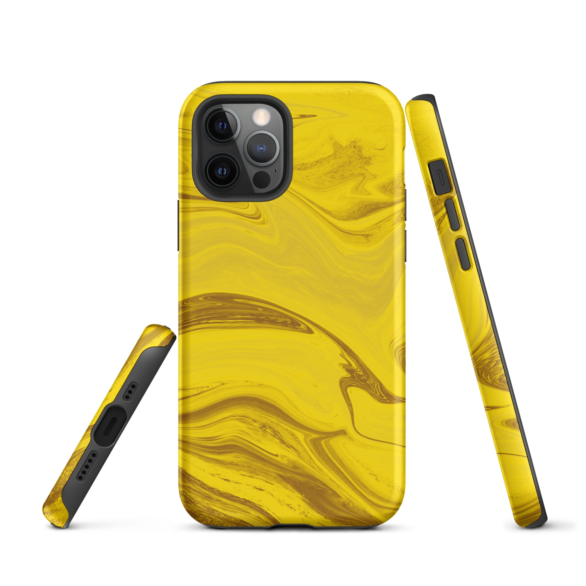 Tough Case for iPhone®- Liquid Gold Marble