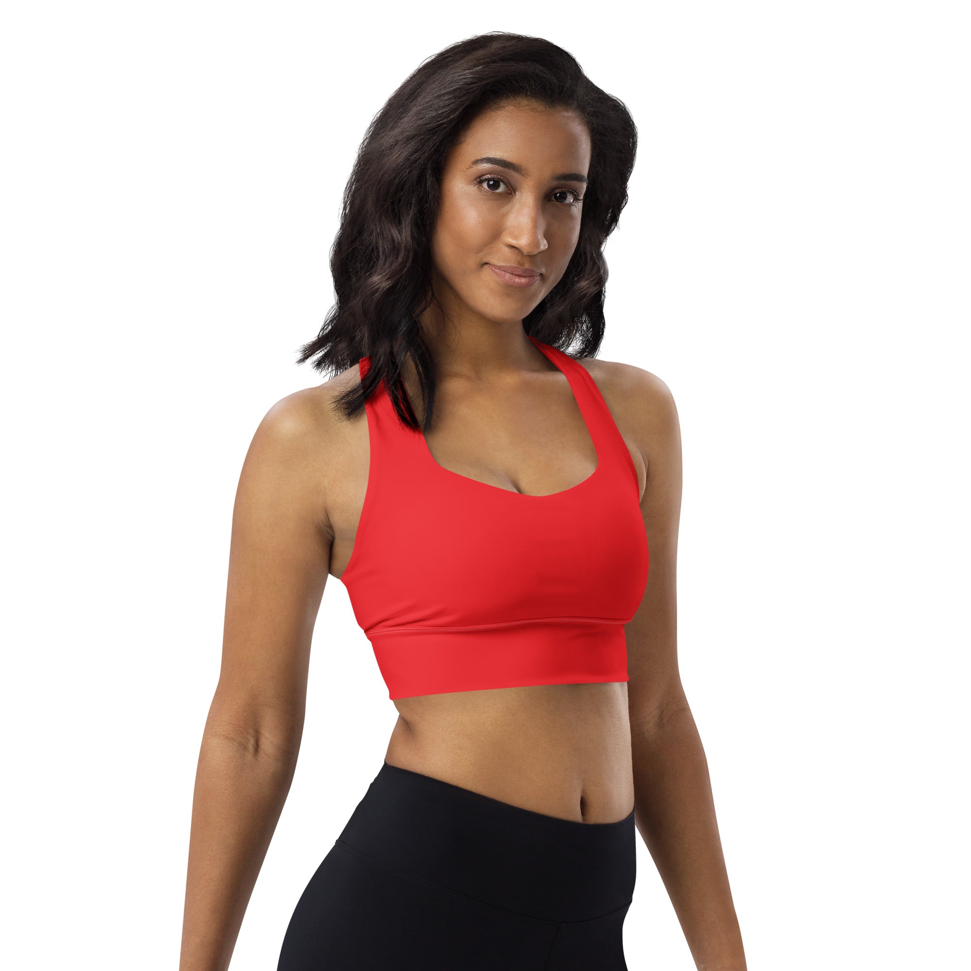 Longline sports bra- Alizarin