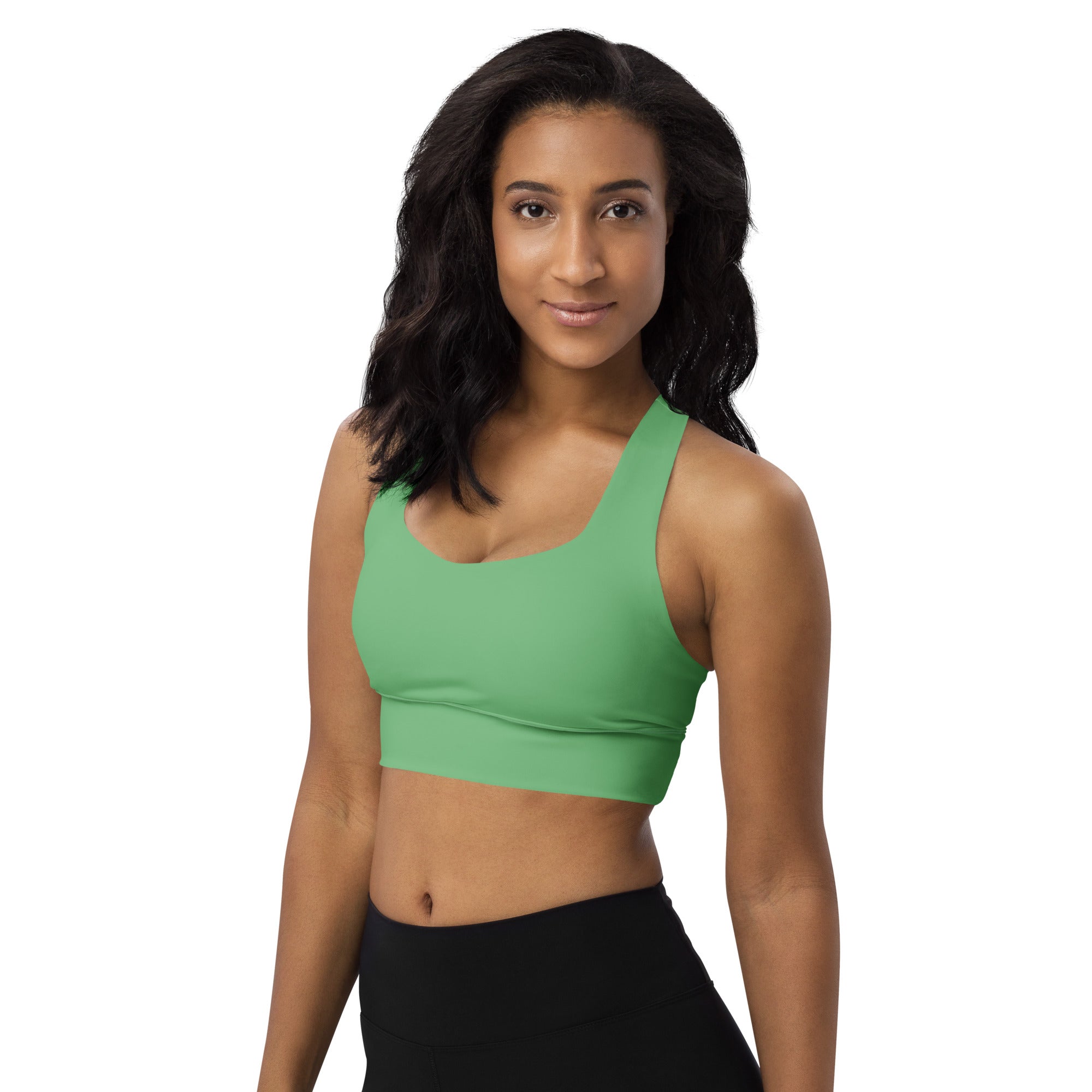 Longline sports bra- Bay Leaf