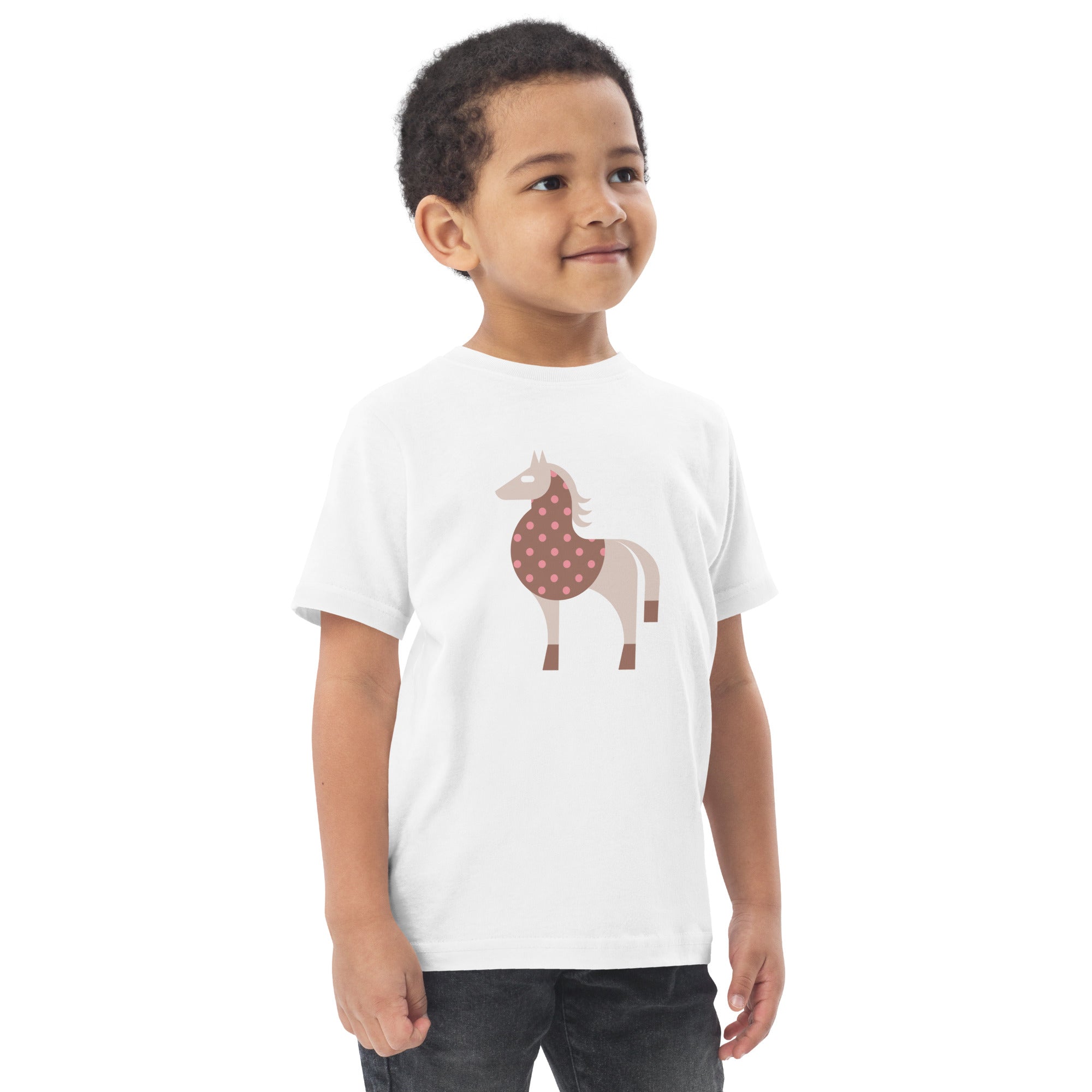 Toddler jersey t-shirt-Horse