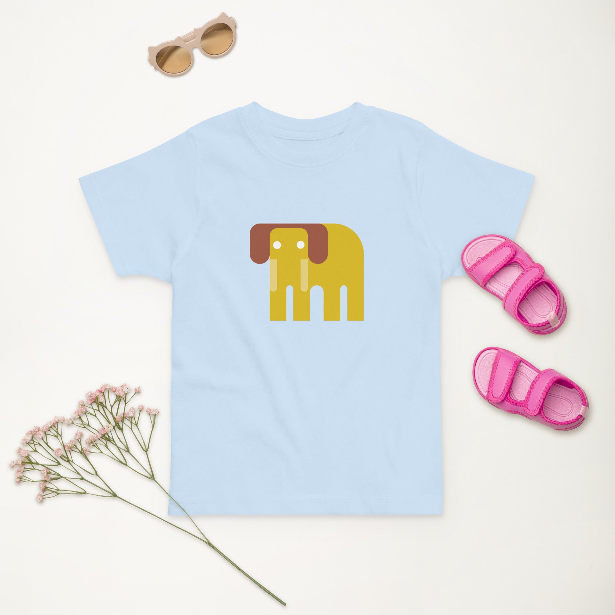 Toddler jersey t-shirt-Elephant