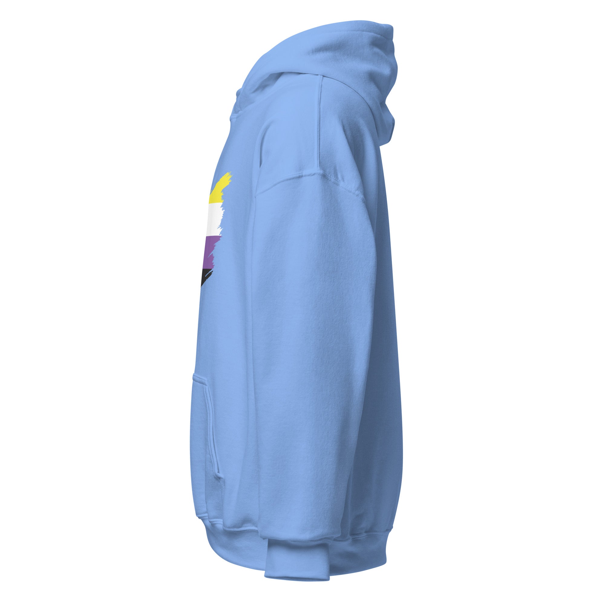 Unisex Hoodie-Non Binary Grunge Flag