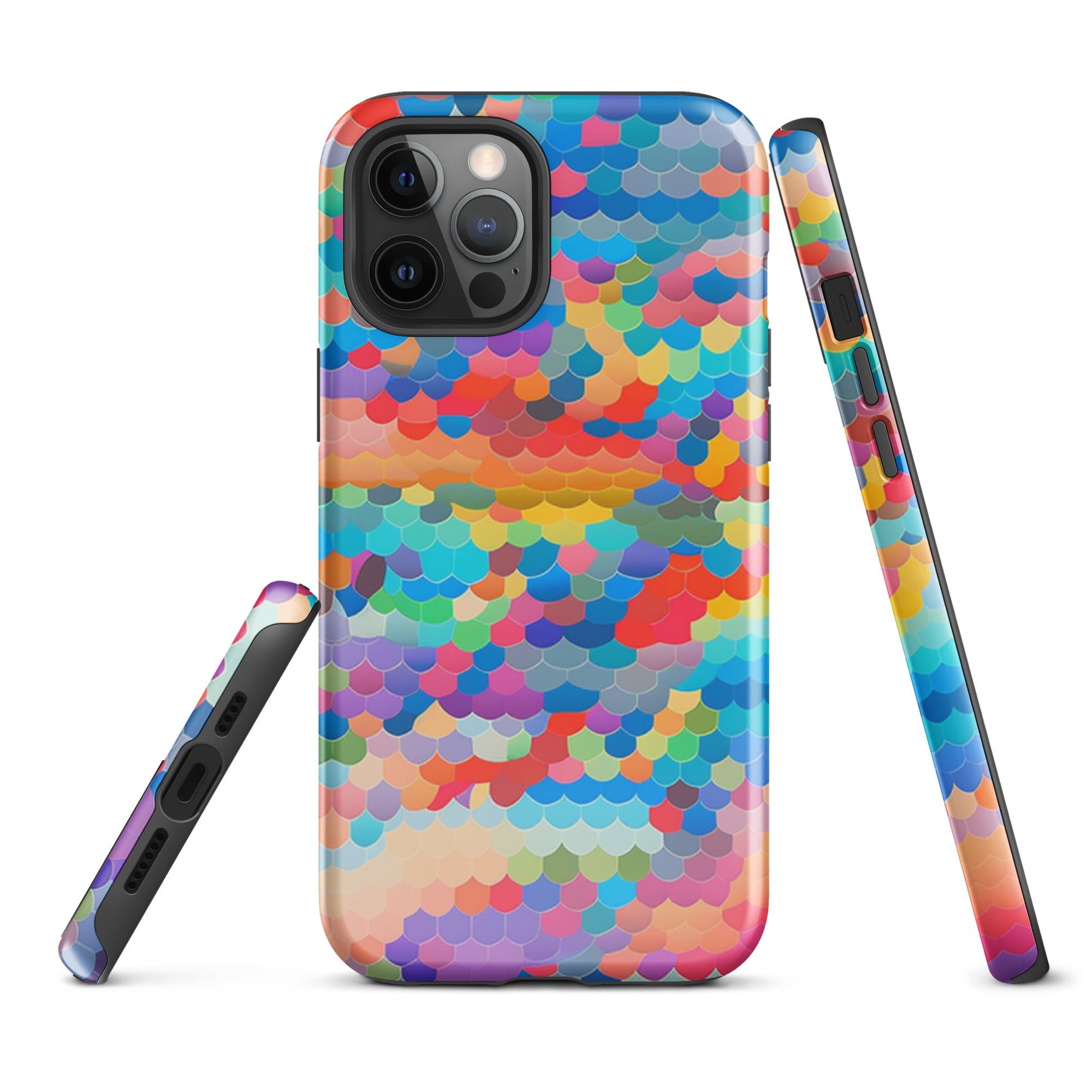 Tough Case for iPhone®- Rainbow Cloud Pattern III
