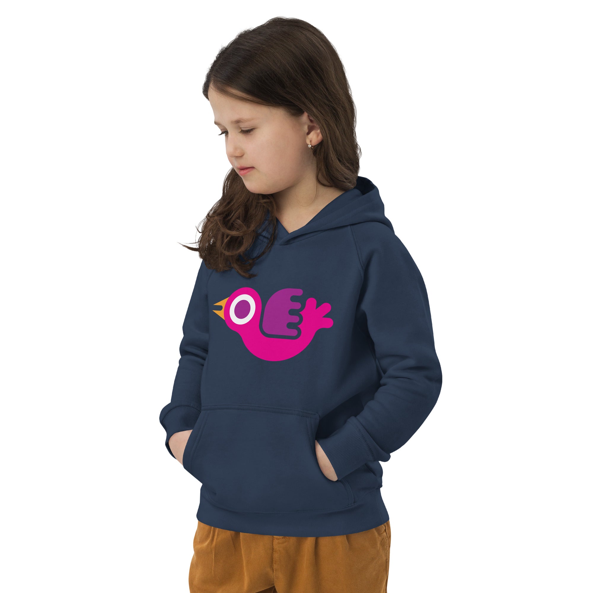 Kids eco hoodie-Bird I