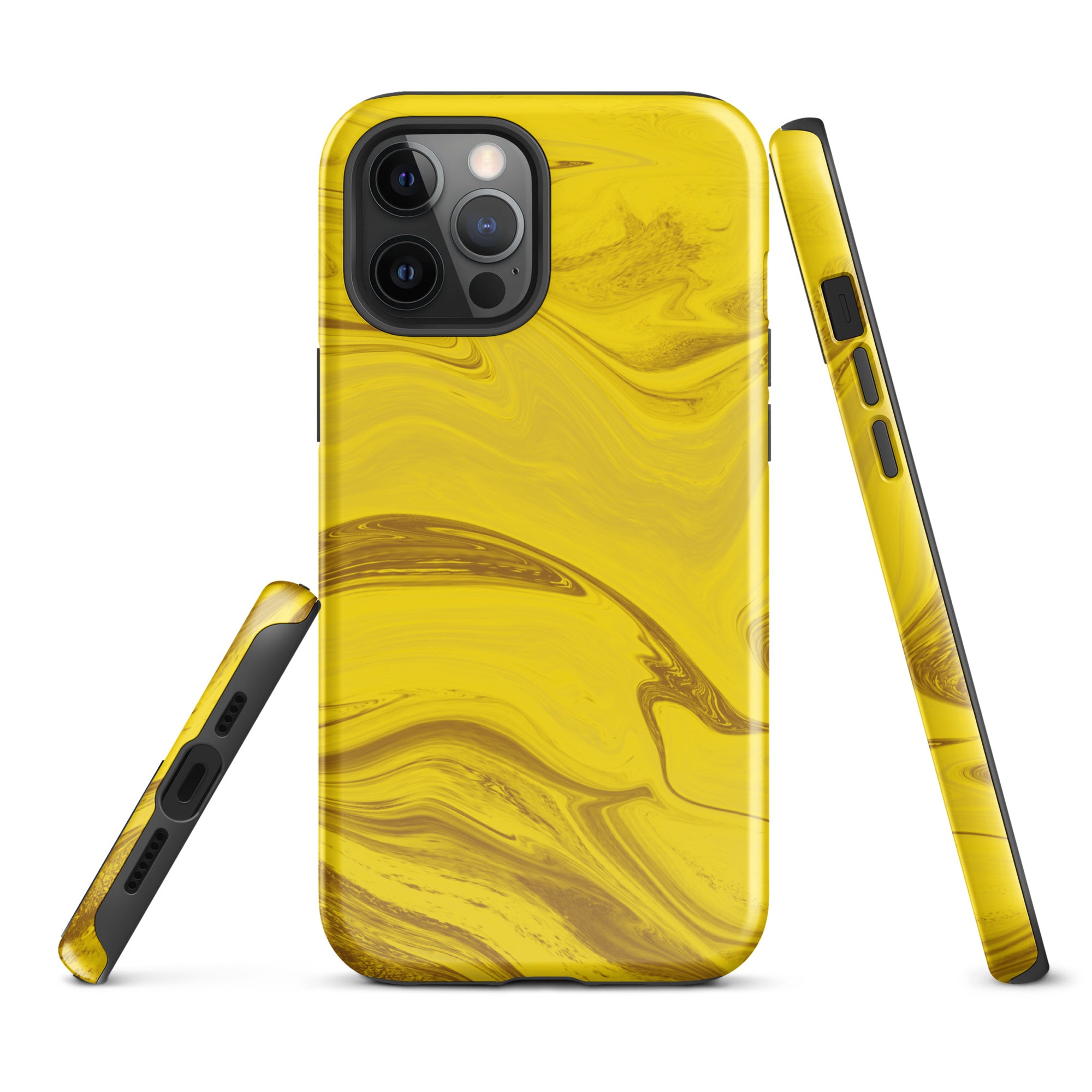 Tough Case for iPhone®- Liquid Gold Marble