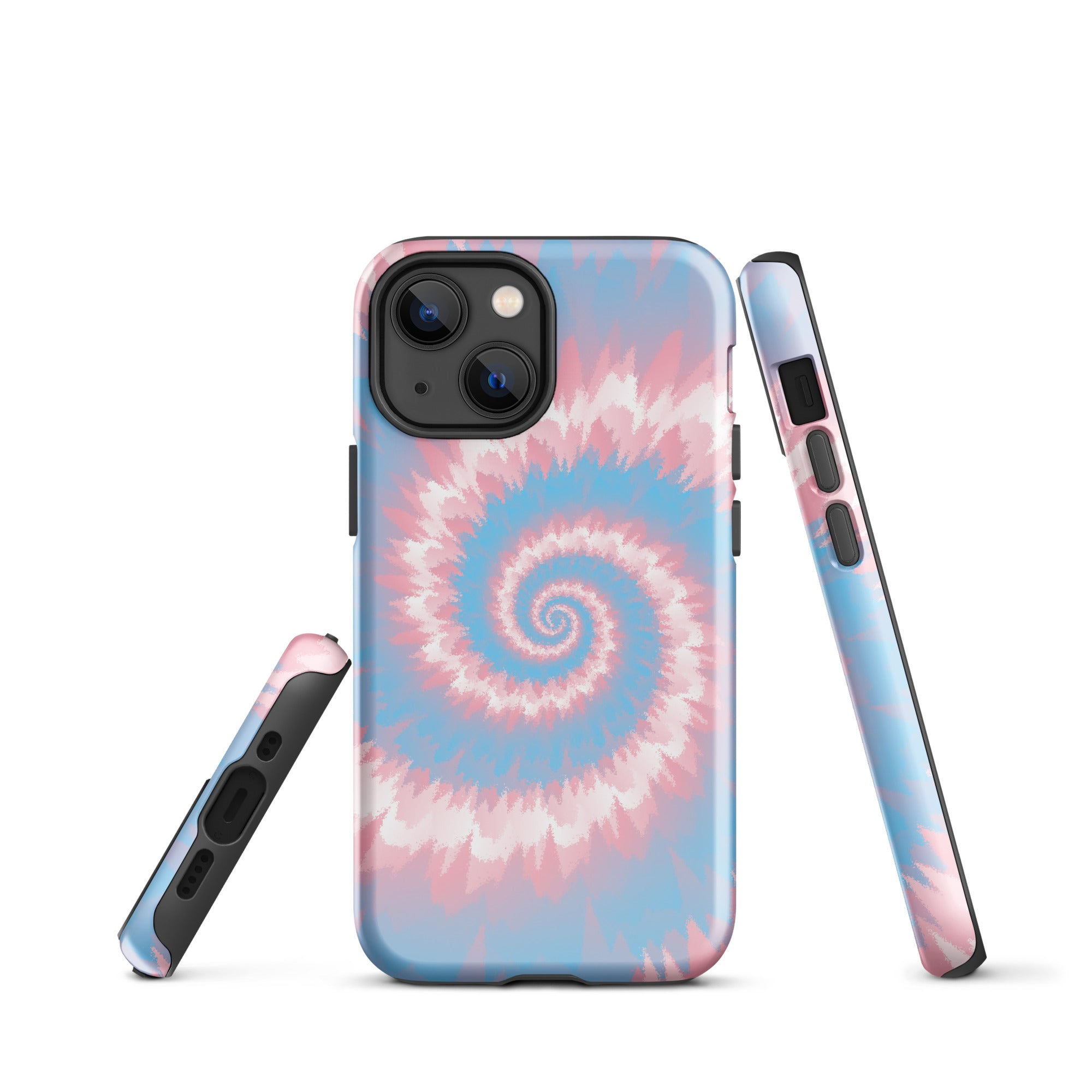 Tough Case for iPhone®-Tie Dye Spiral - Transgender