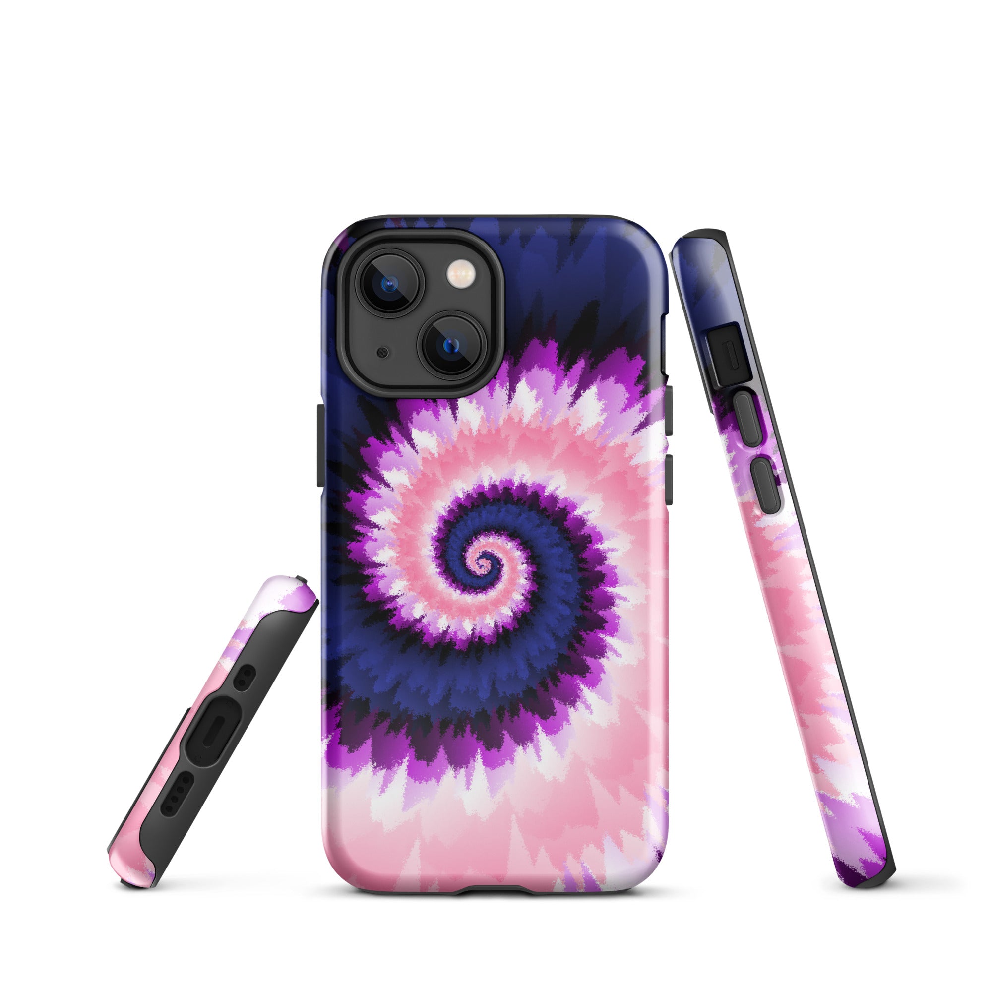 Tough Case for iPhone®-Tie Dye Spiral - Genderfluid