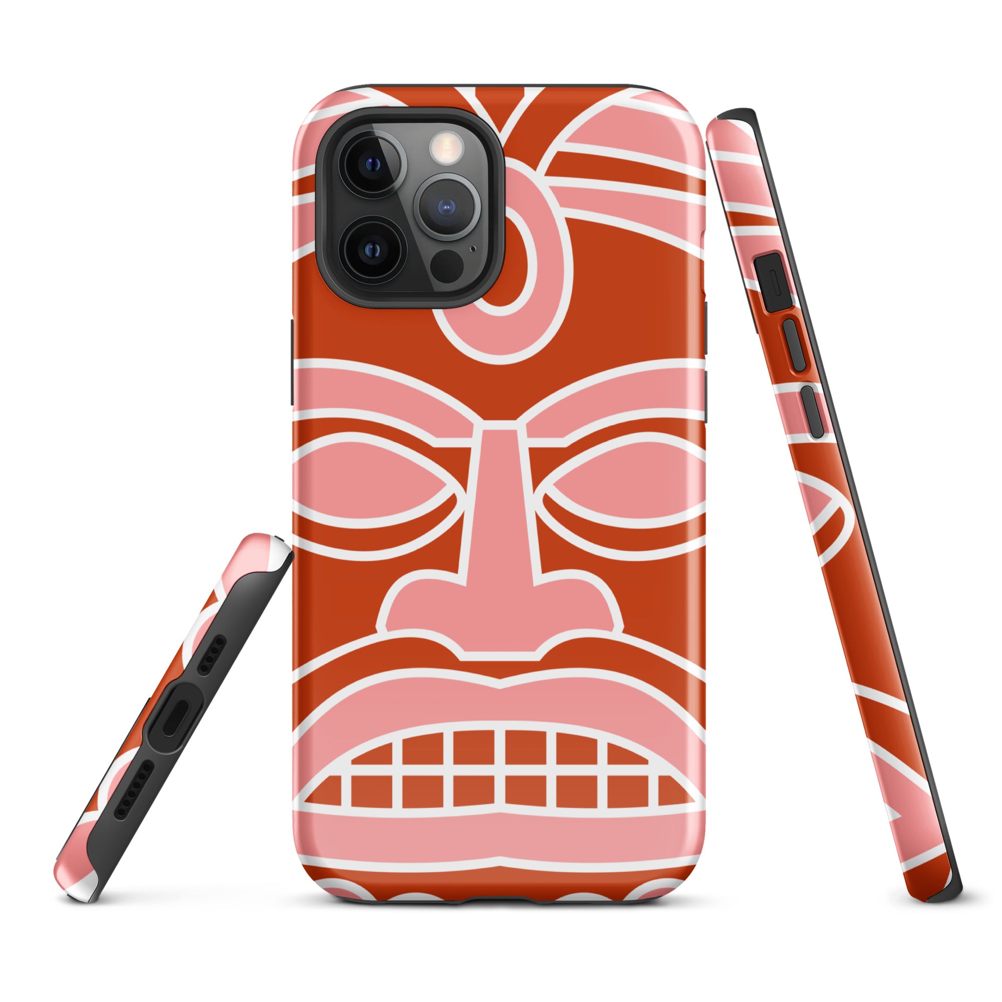 Tough Case for iPhone®- Totem Mask Red