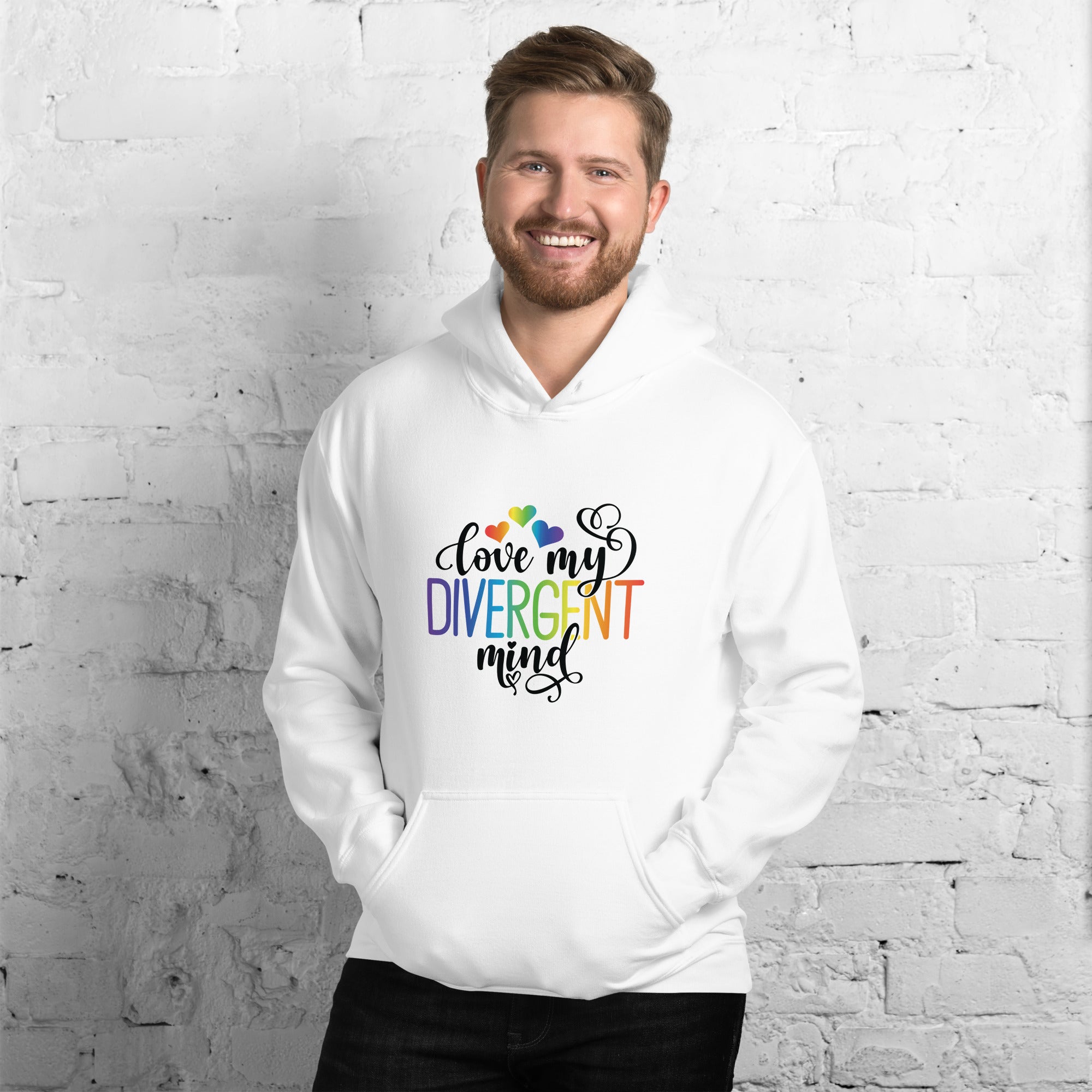 Unisex Hoodie- ADHD- Love My Divergent Mind