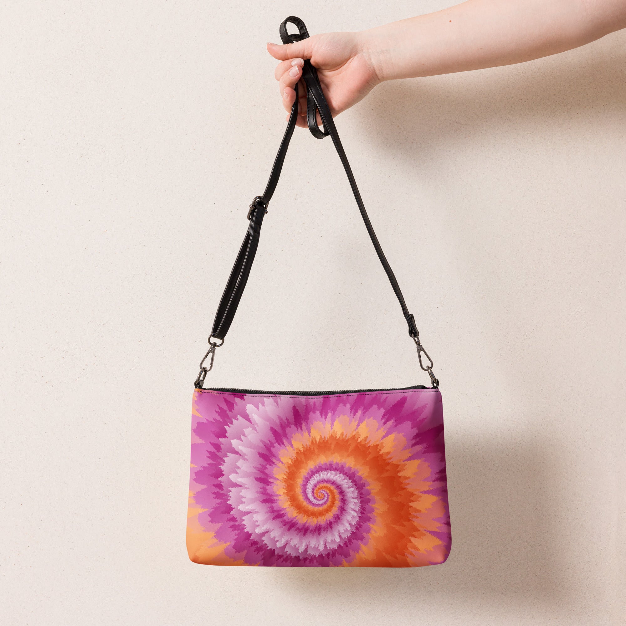 Crossbody bag- Tie Dye Spiral- Lesbian