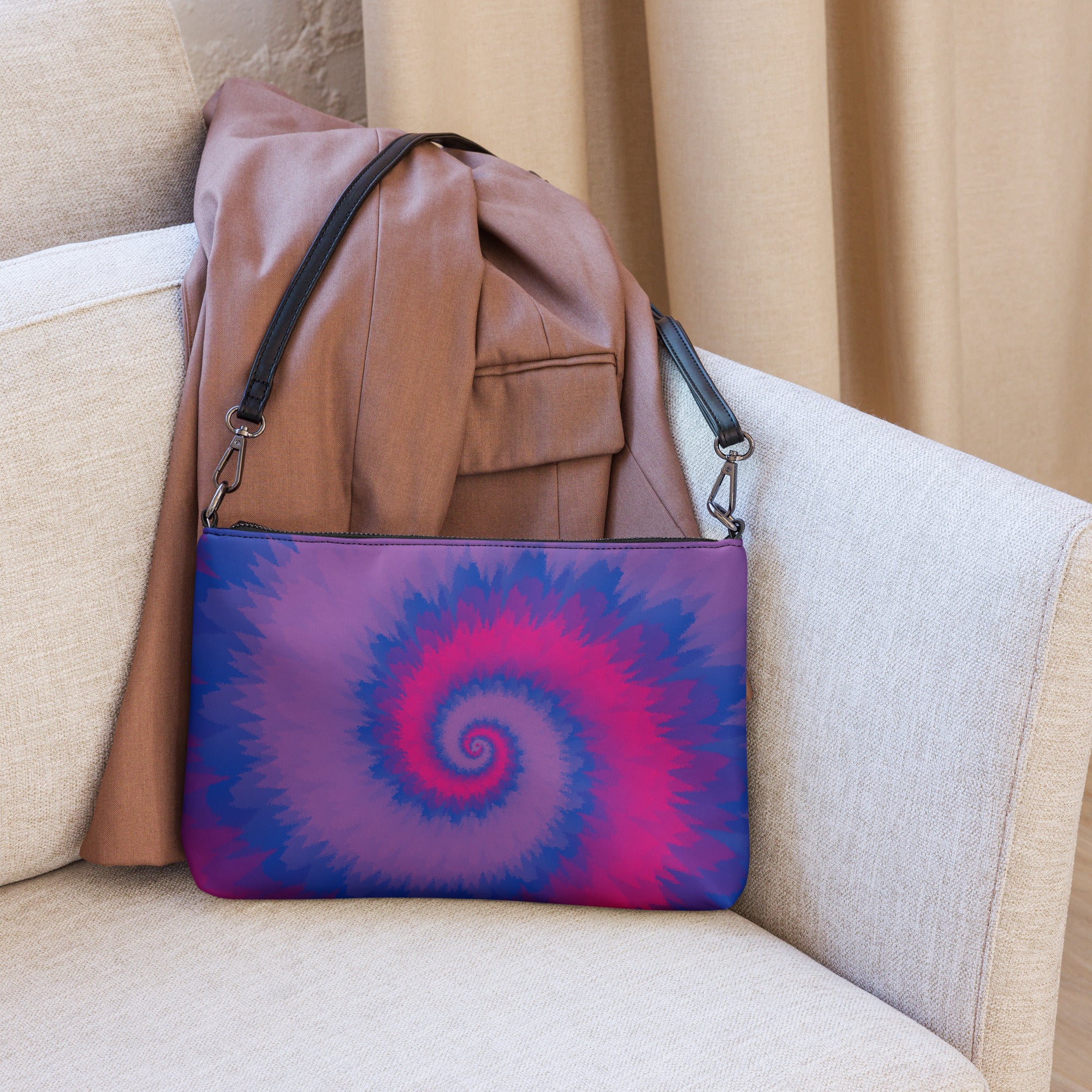 Crossbody bag- Tie Dye Spiral- Bisexual