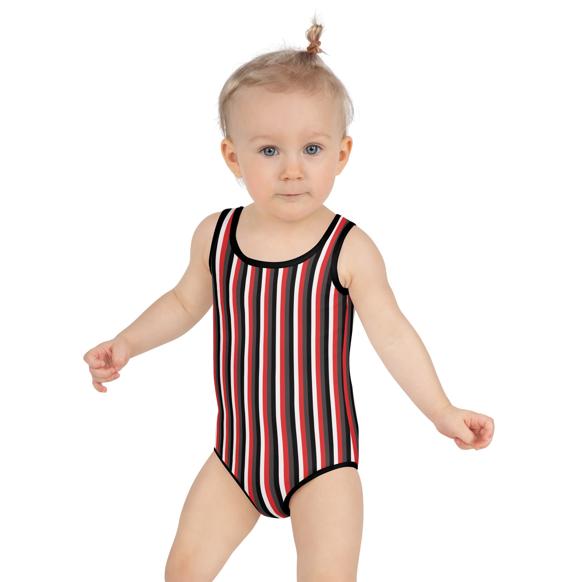 Colorful Striped Kids Swimsuit VIII