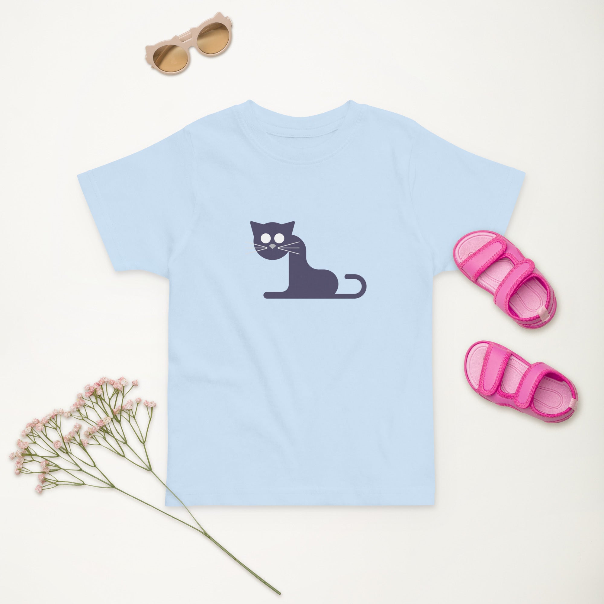 Toddler jersey t-shirt-Kitty