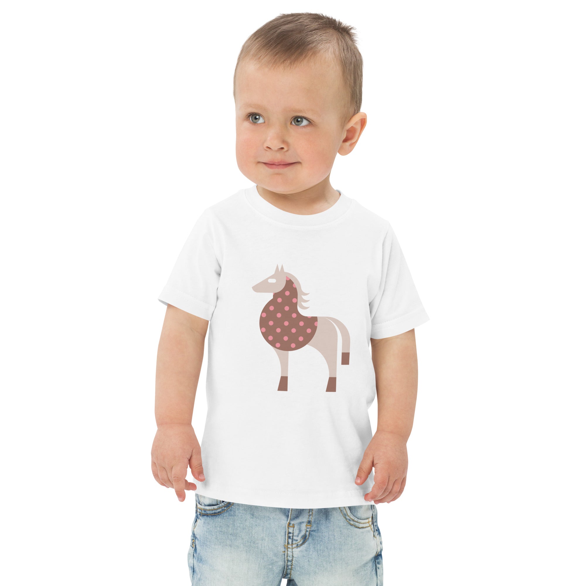 Toddler jersey t-shirt-Horse