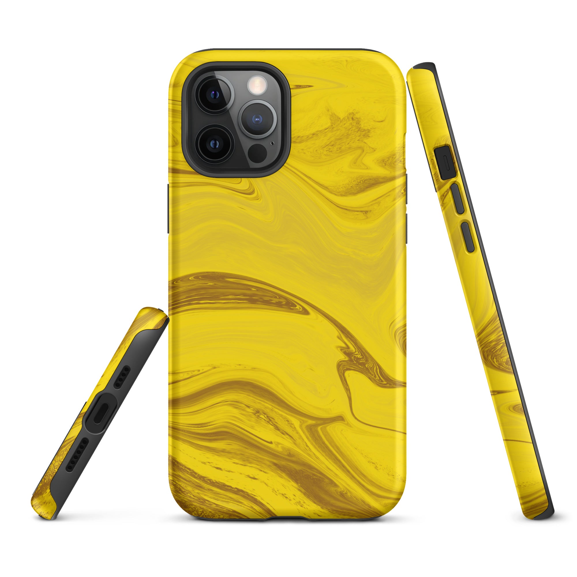 Tough Case for iPhone®- Liquid Gold Marble