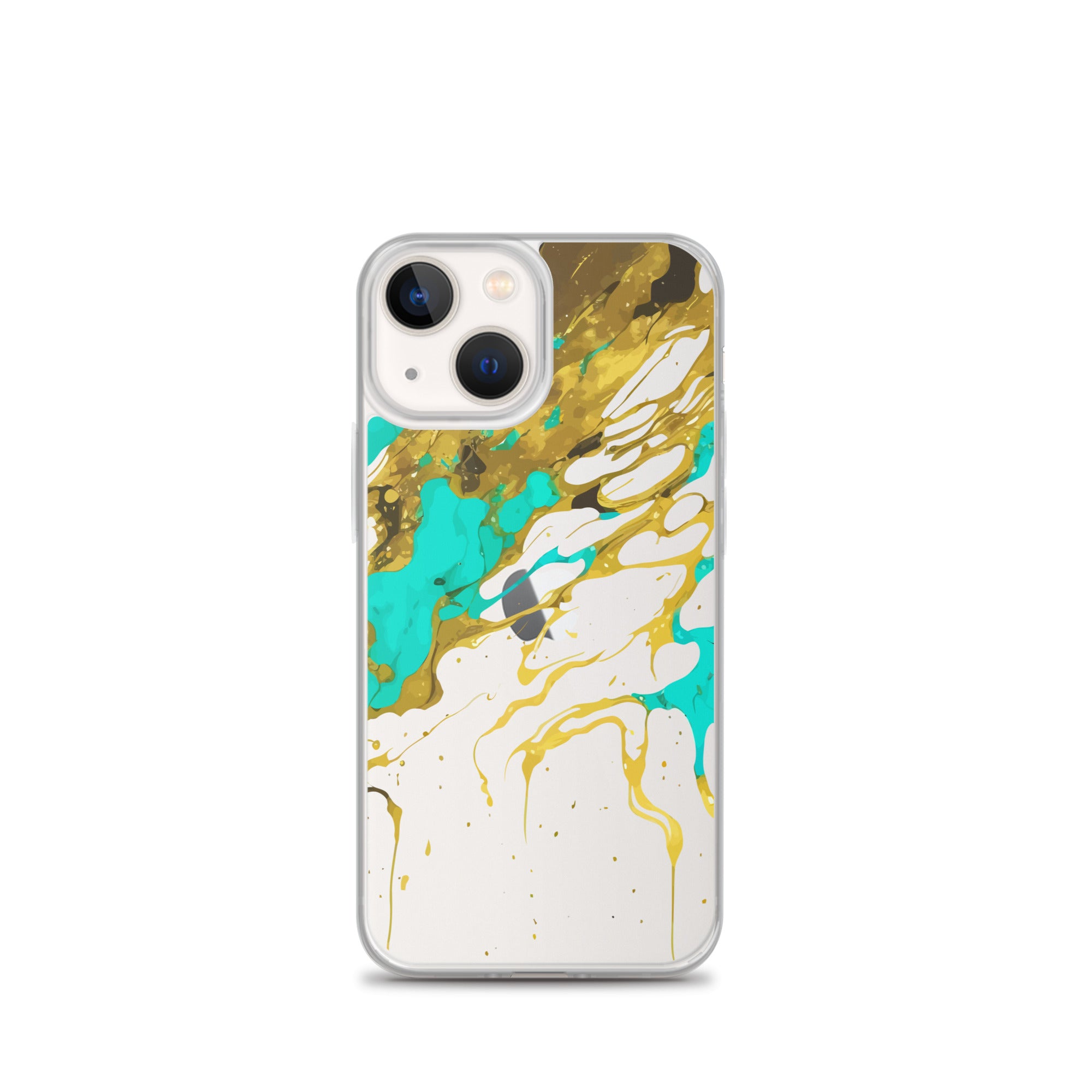 Clear Case for iPhone®- Alchohol Ink Design I