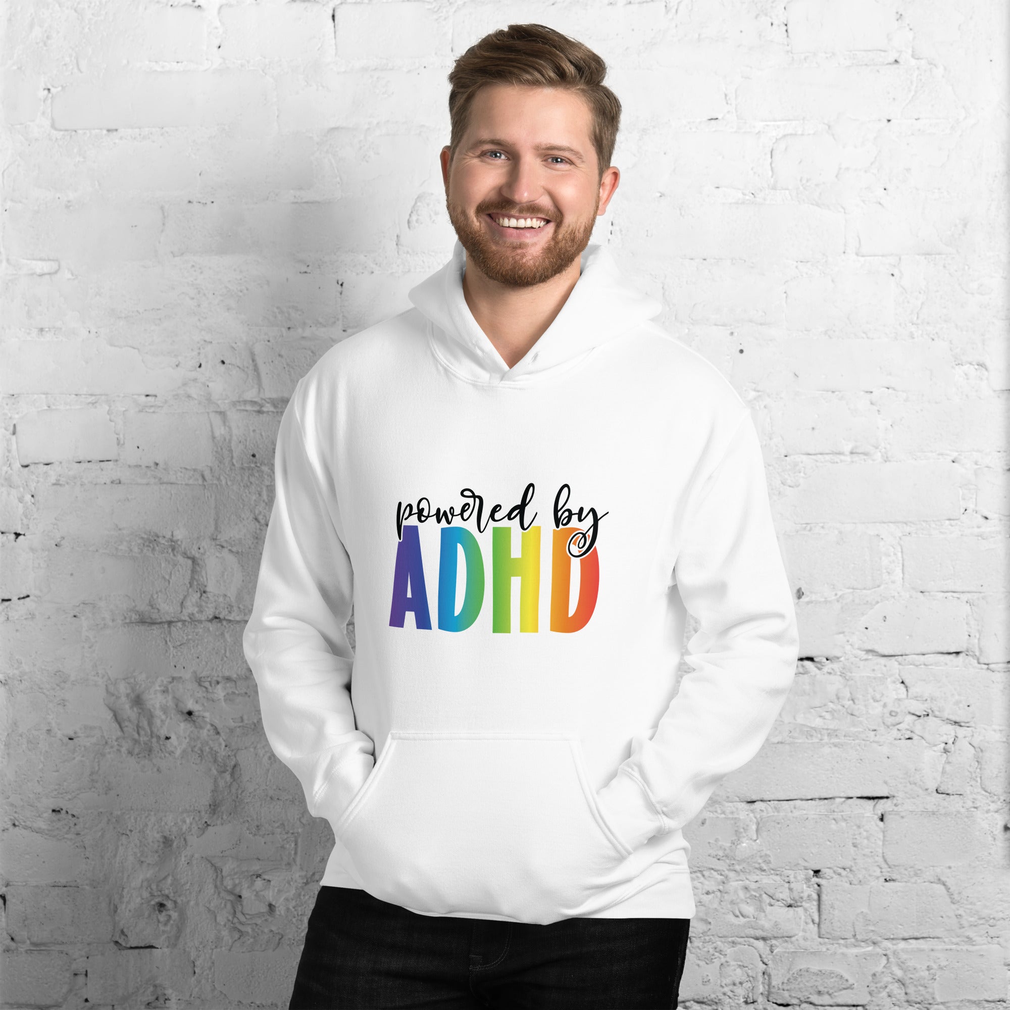 Unisex Hoodie- ADHD- Powered By ADHD