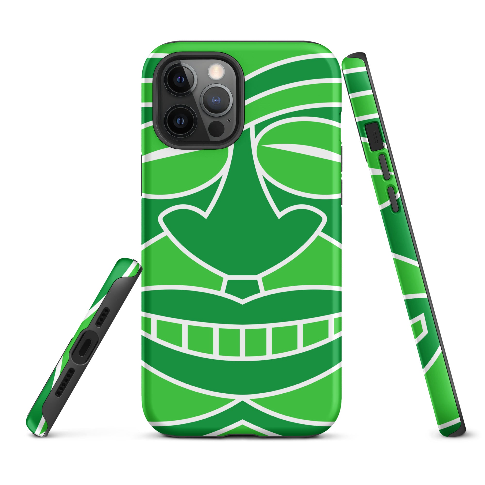 Tough Case for iPhone®- Totem Mask Green