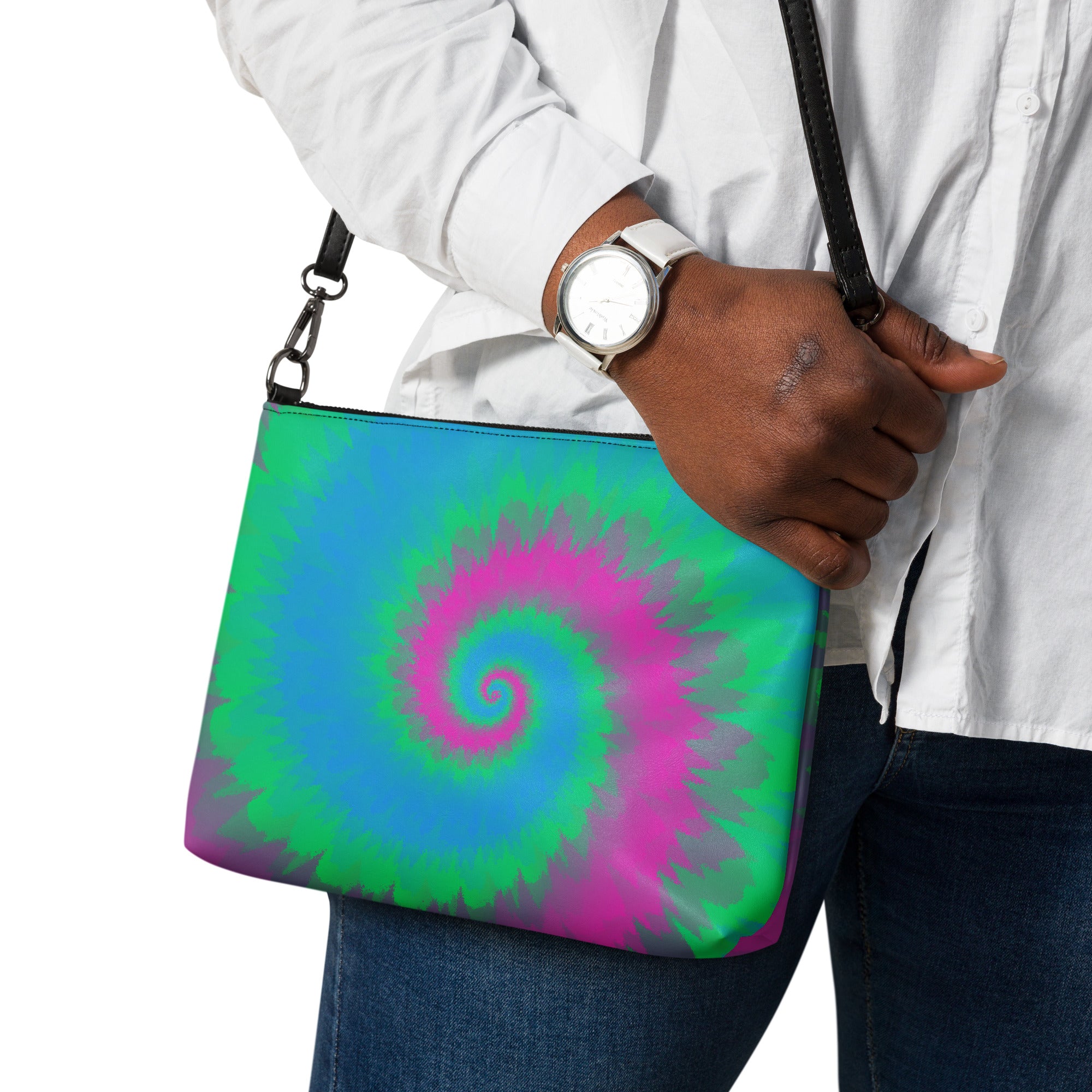 Crossbody bag- Tie Dye Spiral- Polysexual