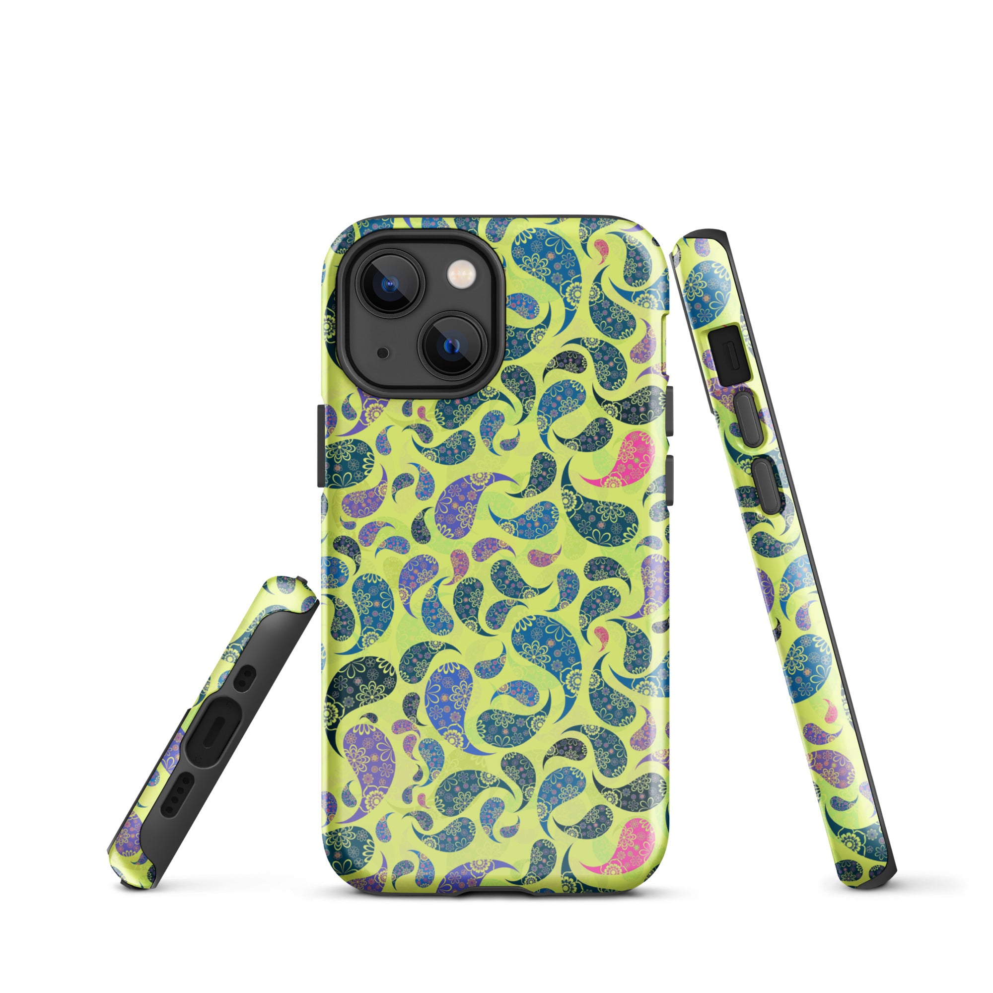 Tough Case for iPhone®- Paisley Yellow