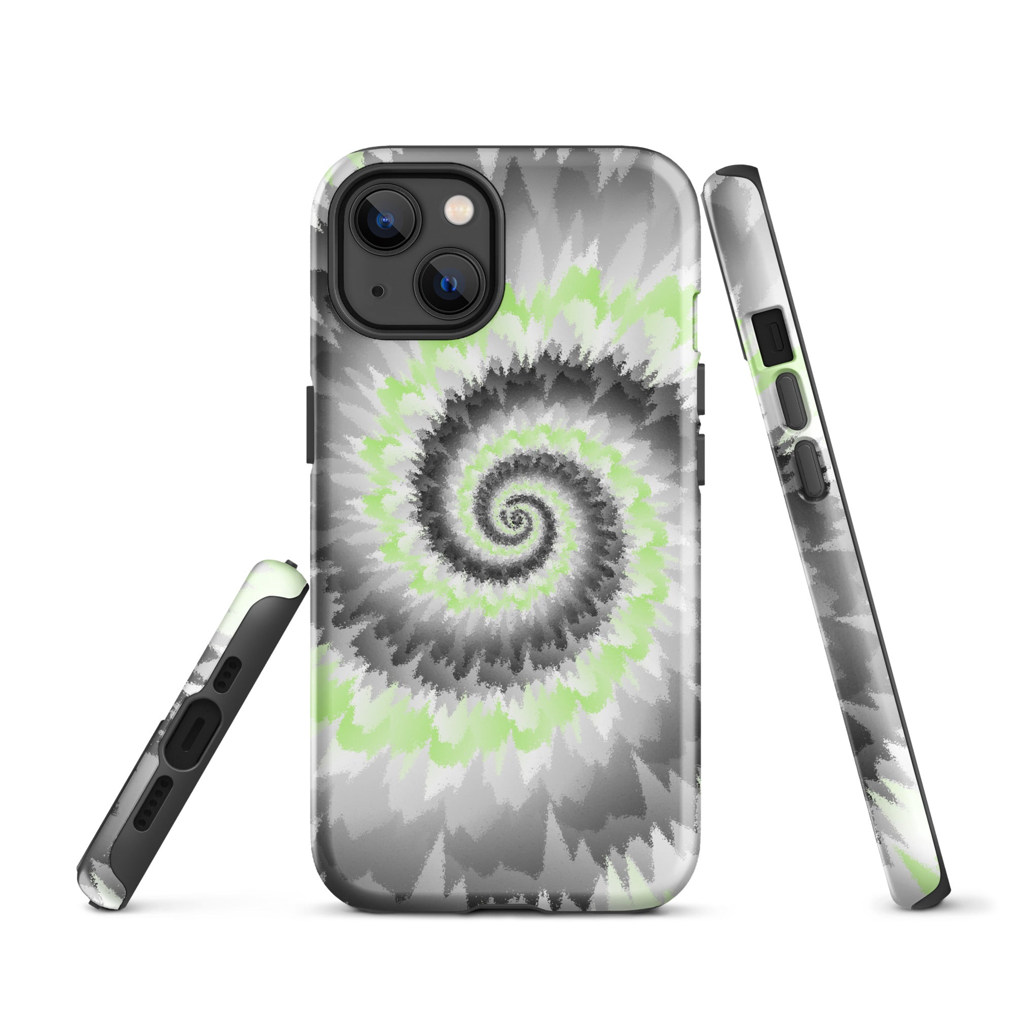 Tough Case for iPhone®-Tie Dye Spiral - Agender
