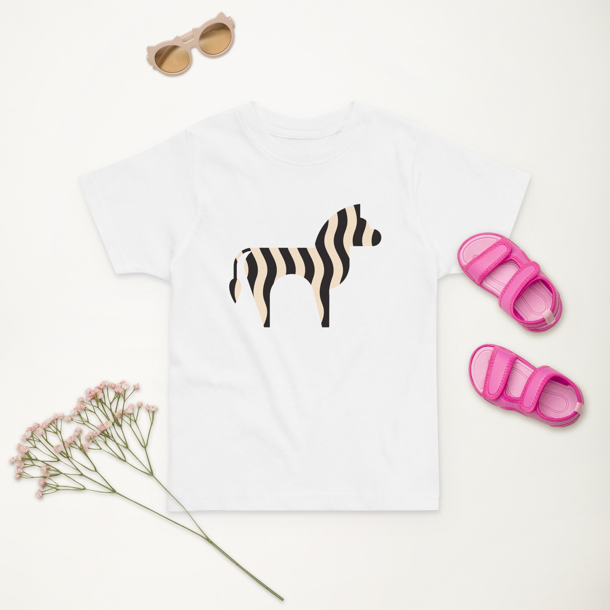 Toddler jersey t-shirt-Zebra