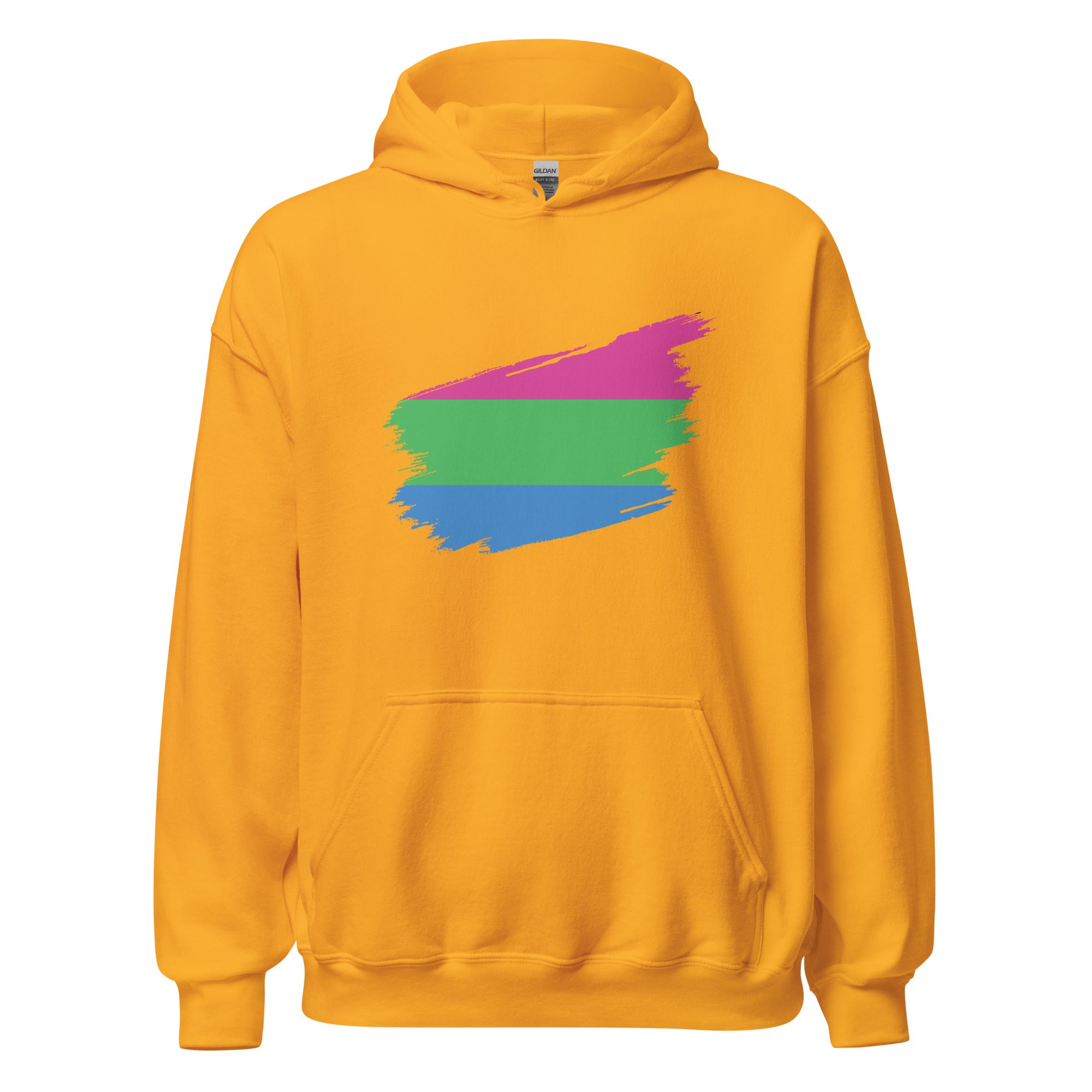 Unisex Hoodie-Polysexual Grunge Flag