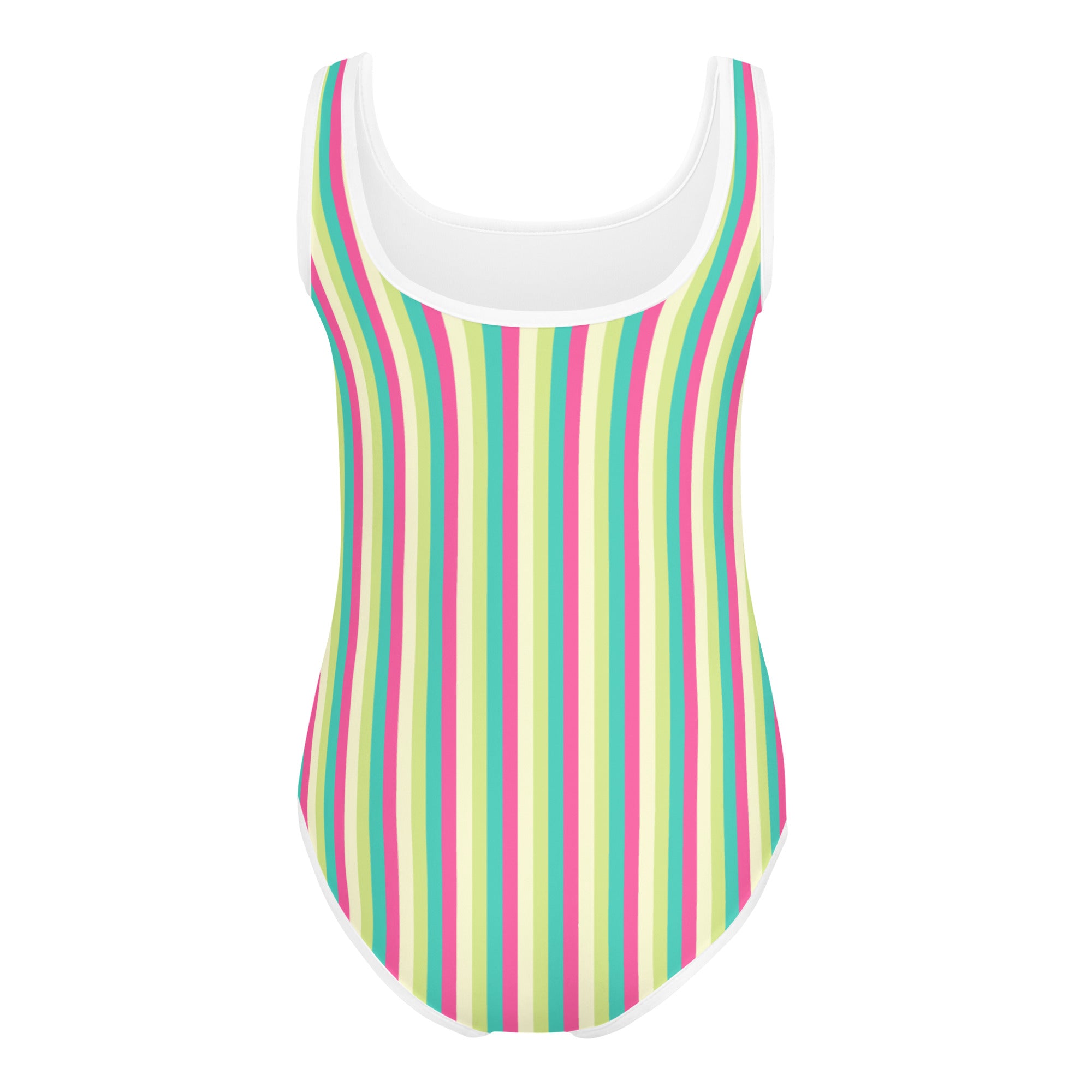 Colorful Striped Kids Swimsuit III