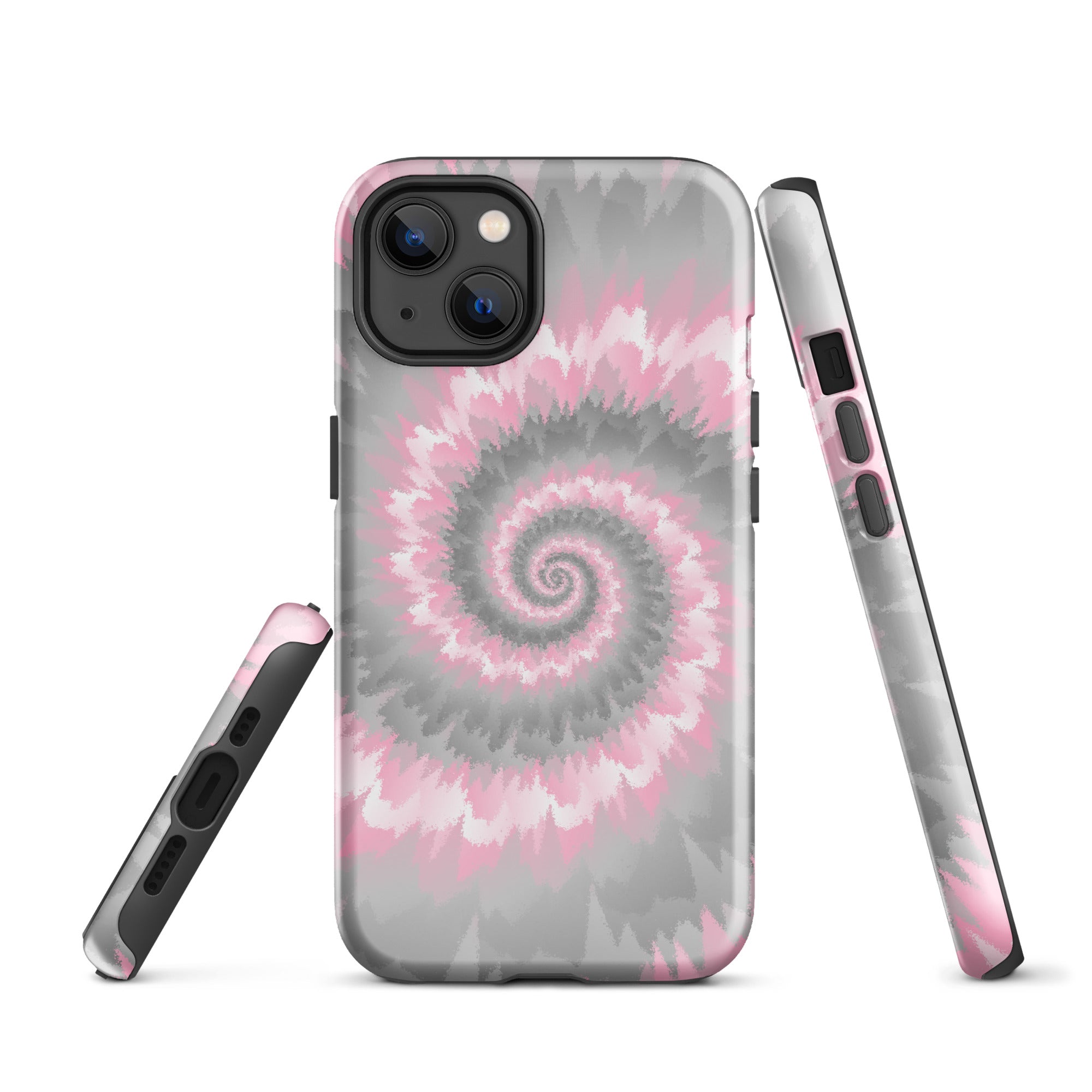 Tough Case for iPhone®-Tie Dye Spiral - Demigirl