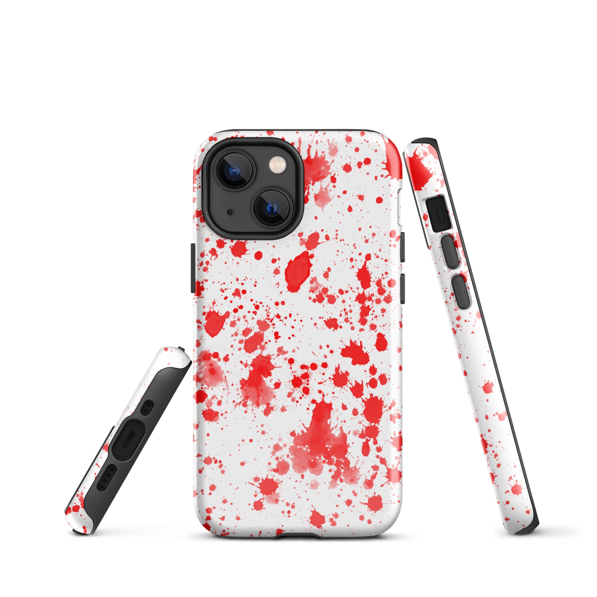 Tough Case for iPhone®- Paint Splatter Red