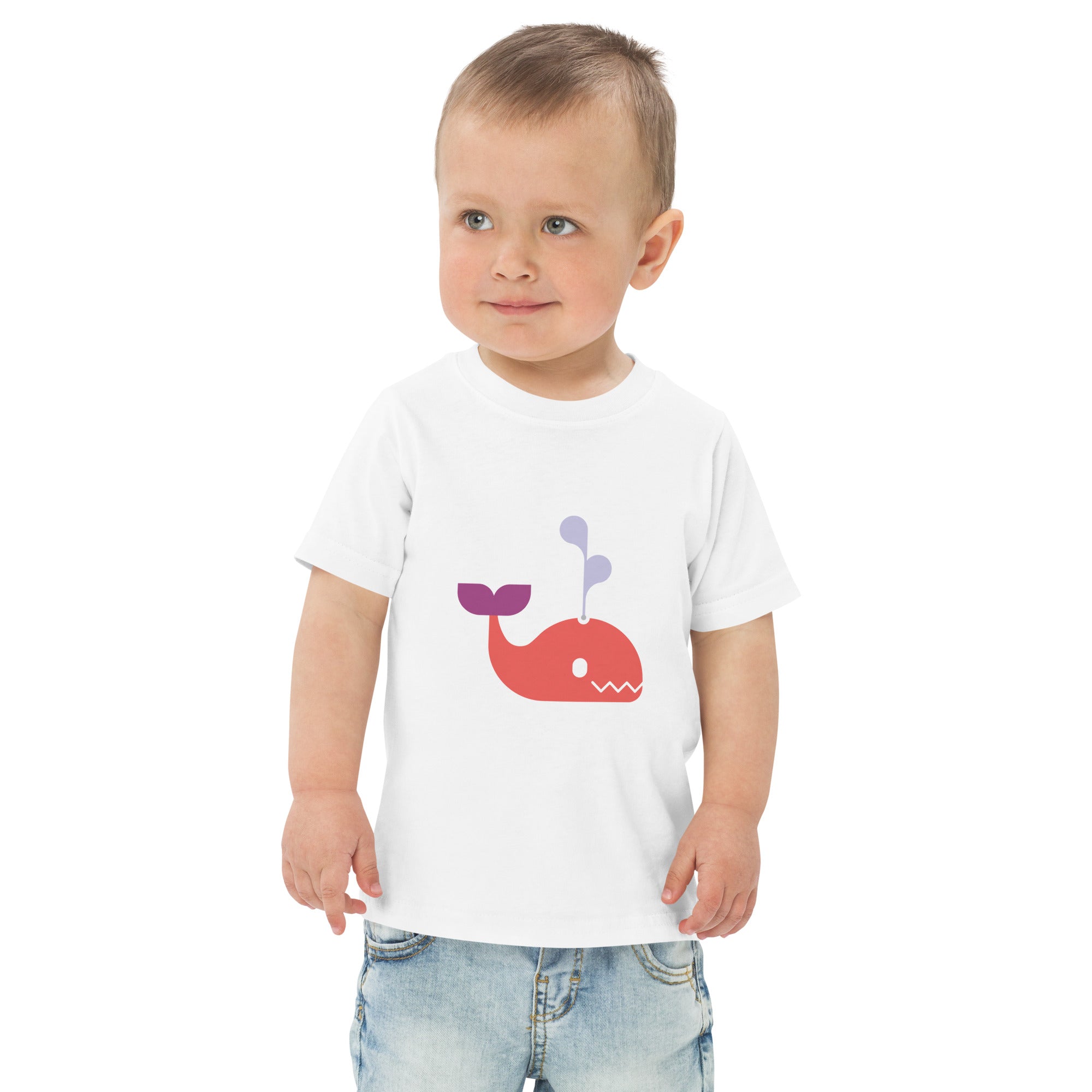 Toddler jersey t-shirt-Whale