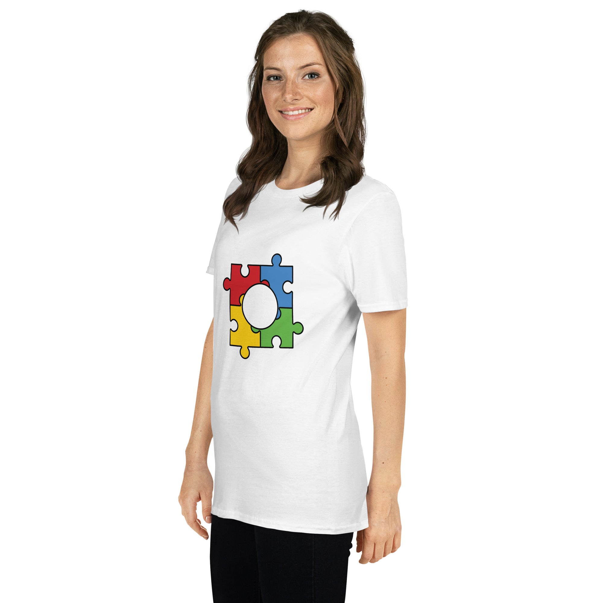 Short-Sleeve Unisex T-Shirt- Autism Puzzle
