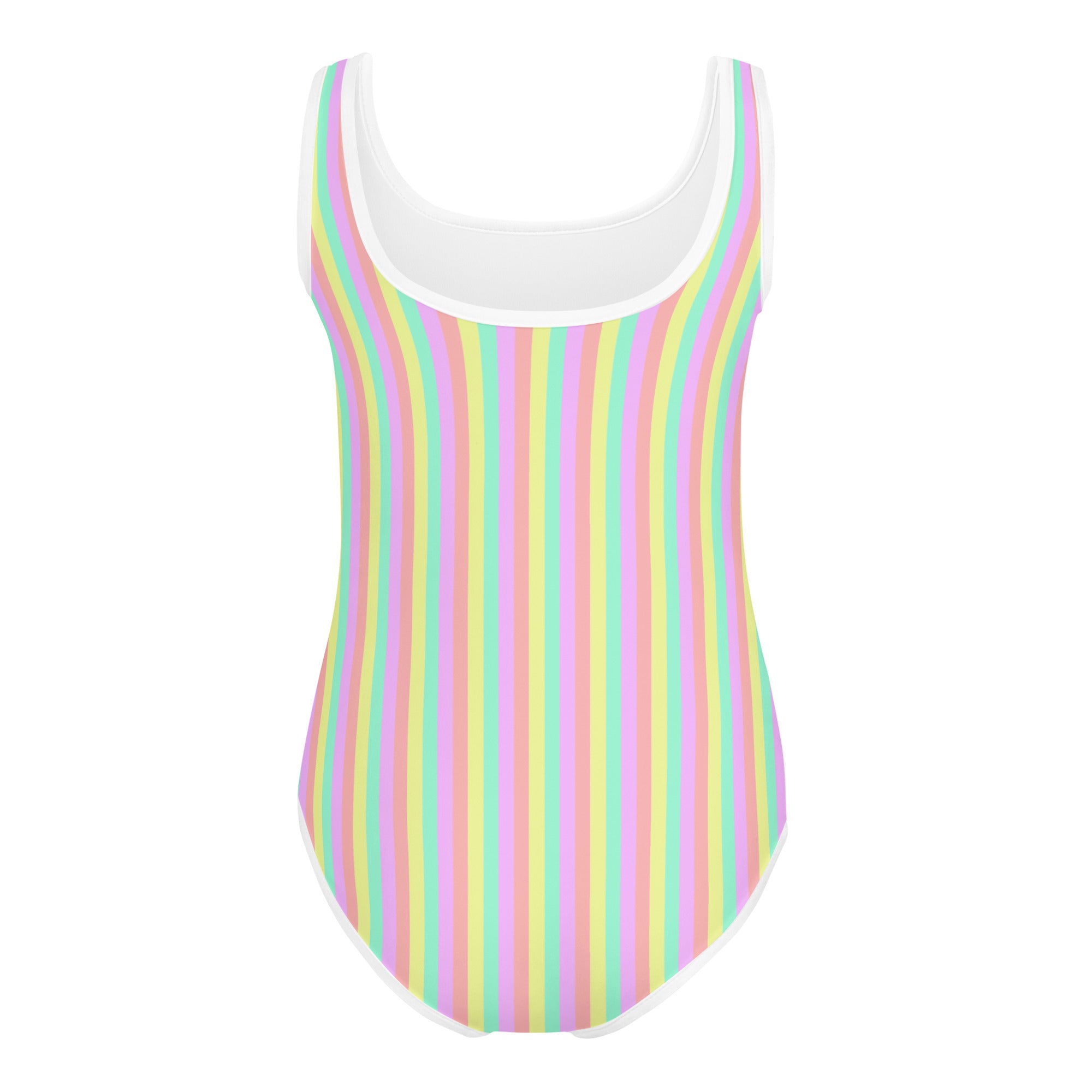 Colorful Striped Kids Swimsuit XII