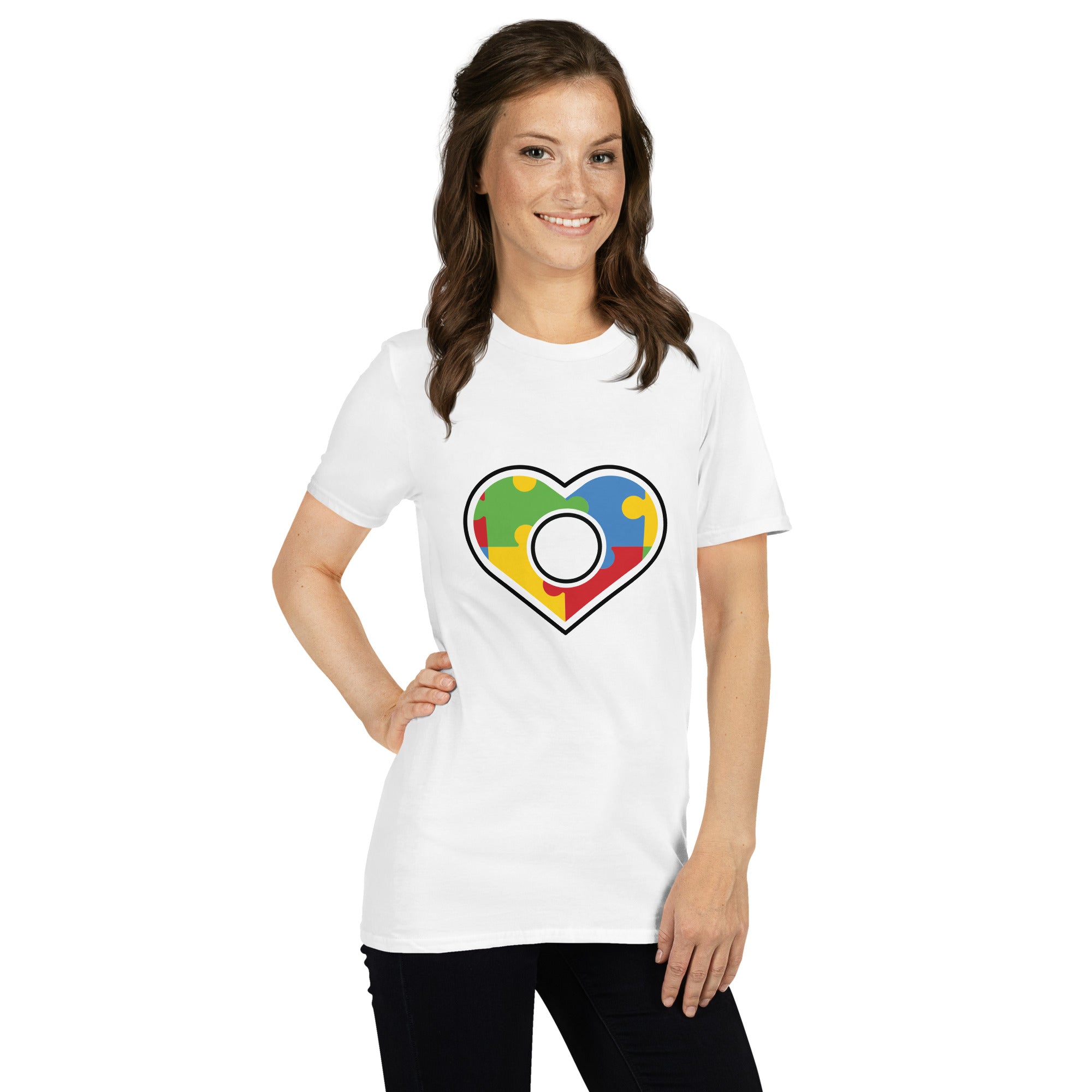 Short-Sleeve Unisex T-Shirt- Autism Heart