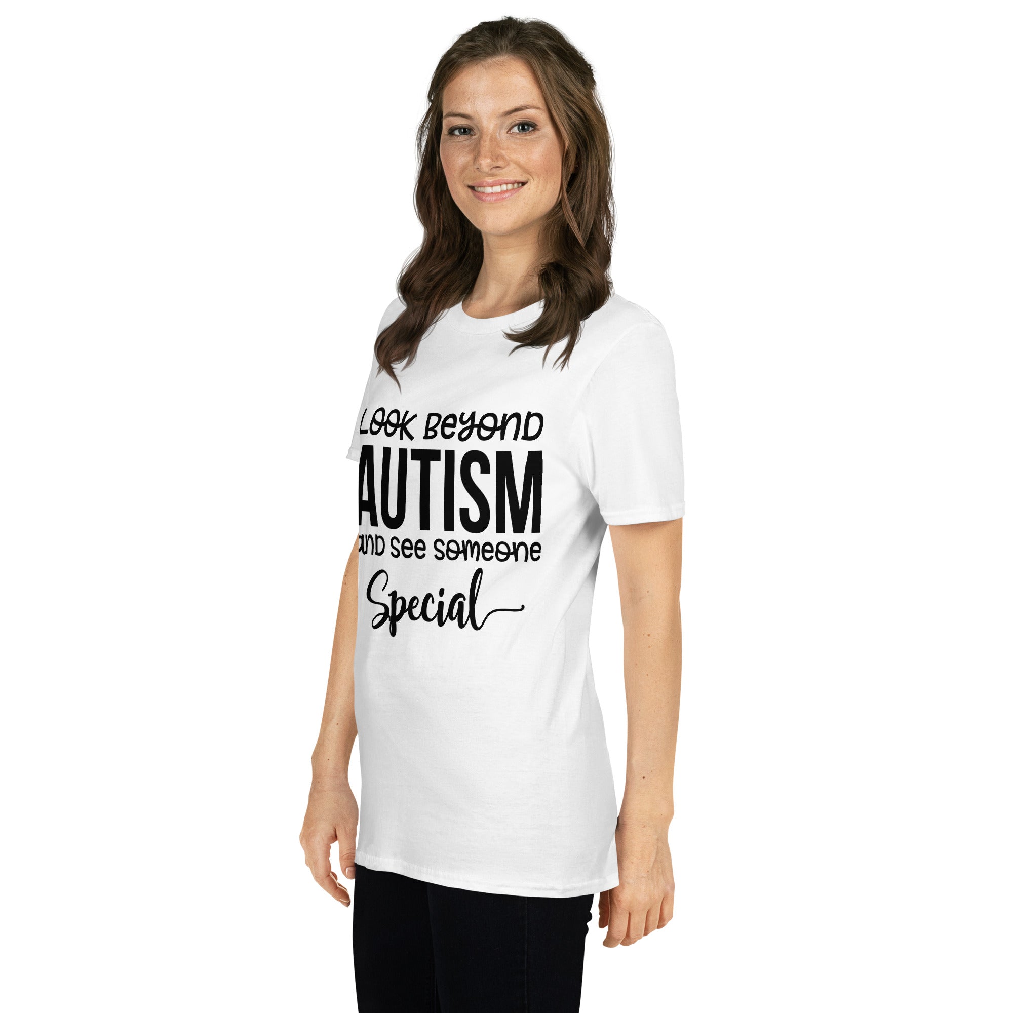 Short-Sleeve Unisex T-Shirt- Look Beyond Autism