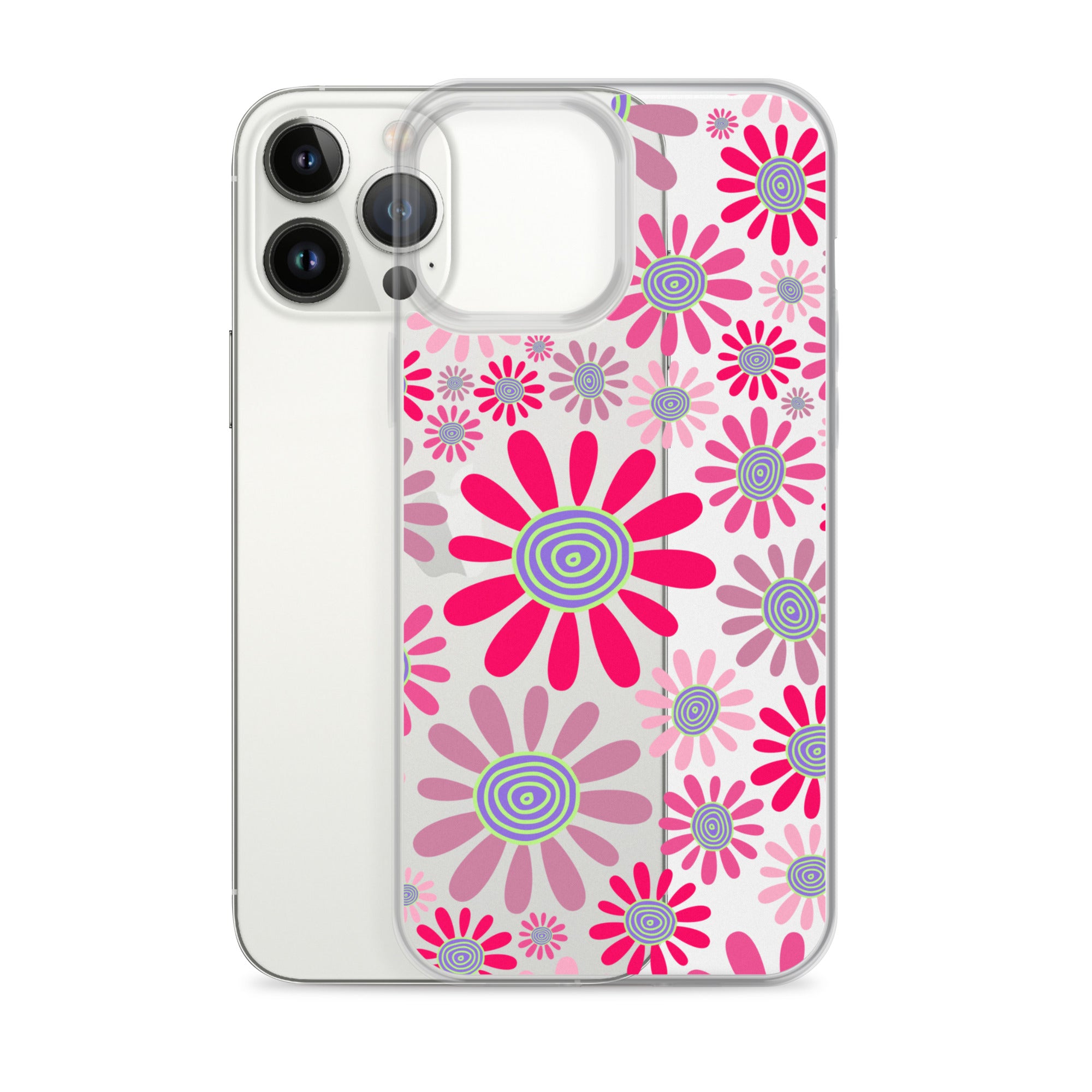 Clear Case for iPhone®- Floral Daisy Design I