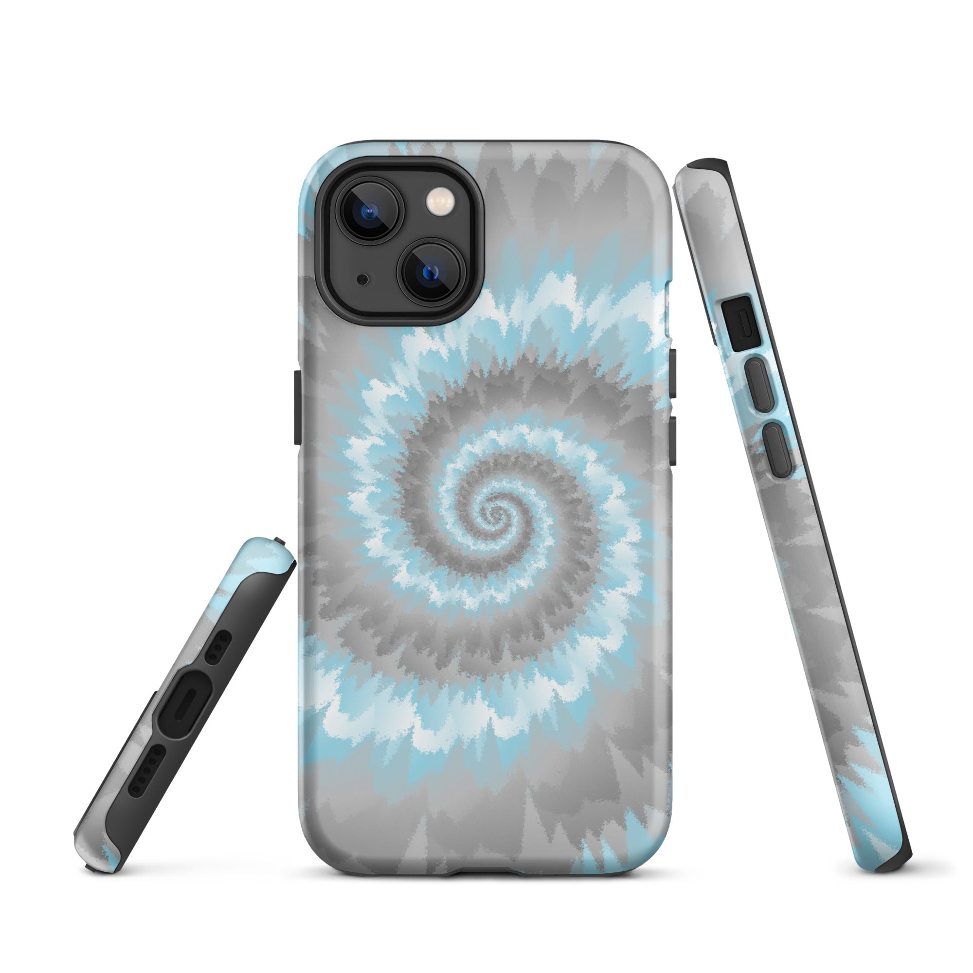 Tough Case for iPhone®-Tie Dye Spiral - Demiboy