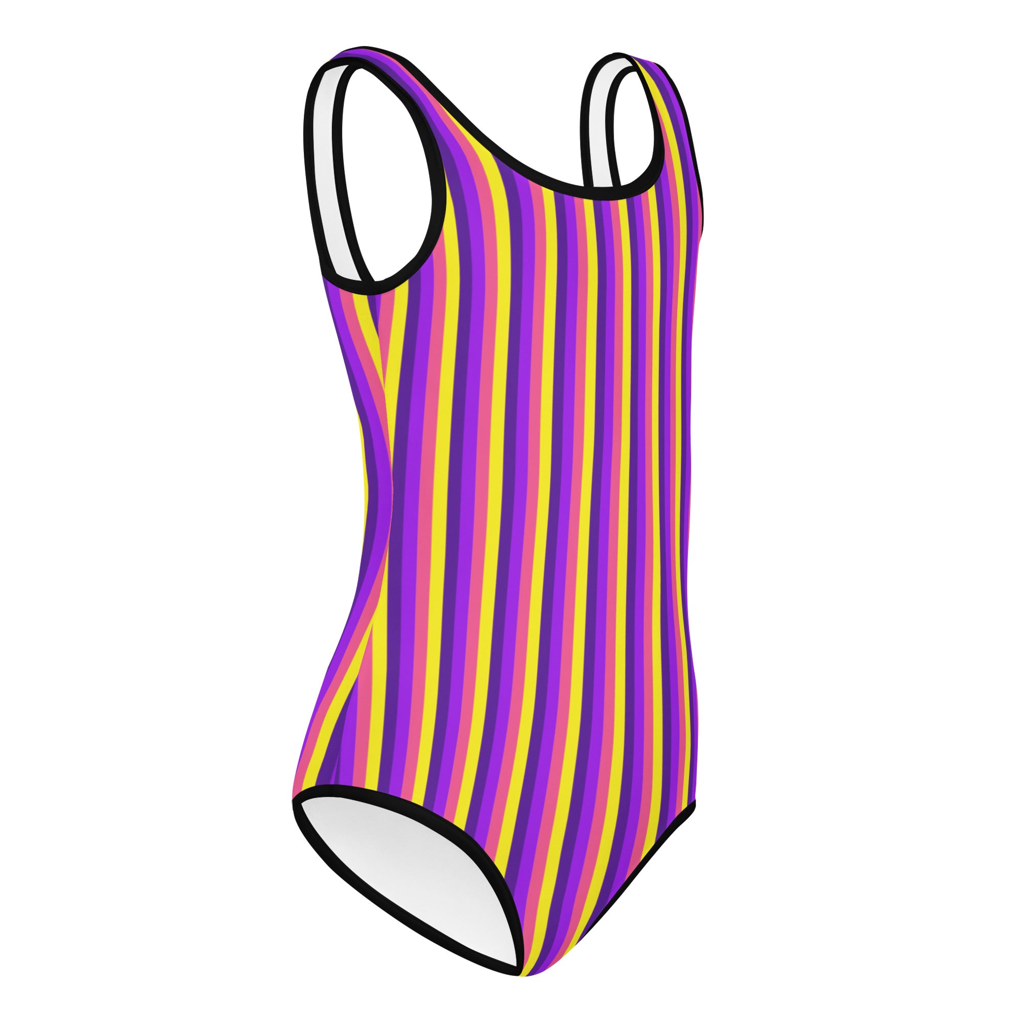 Colorful Striped Kids Swimsuit VI