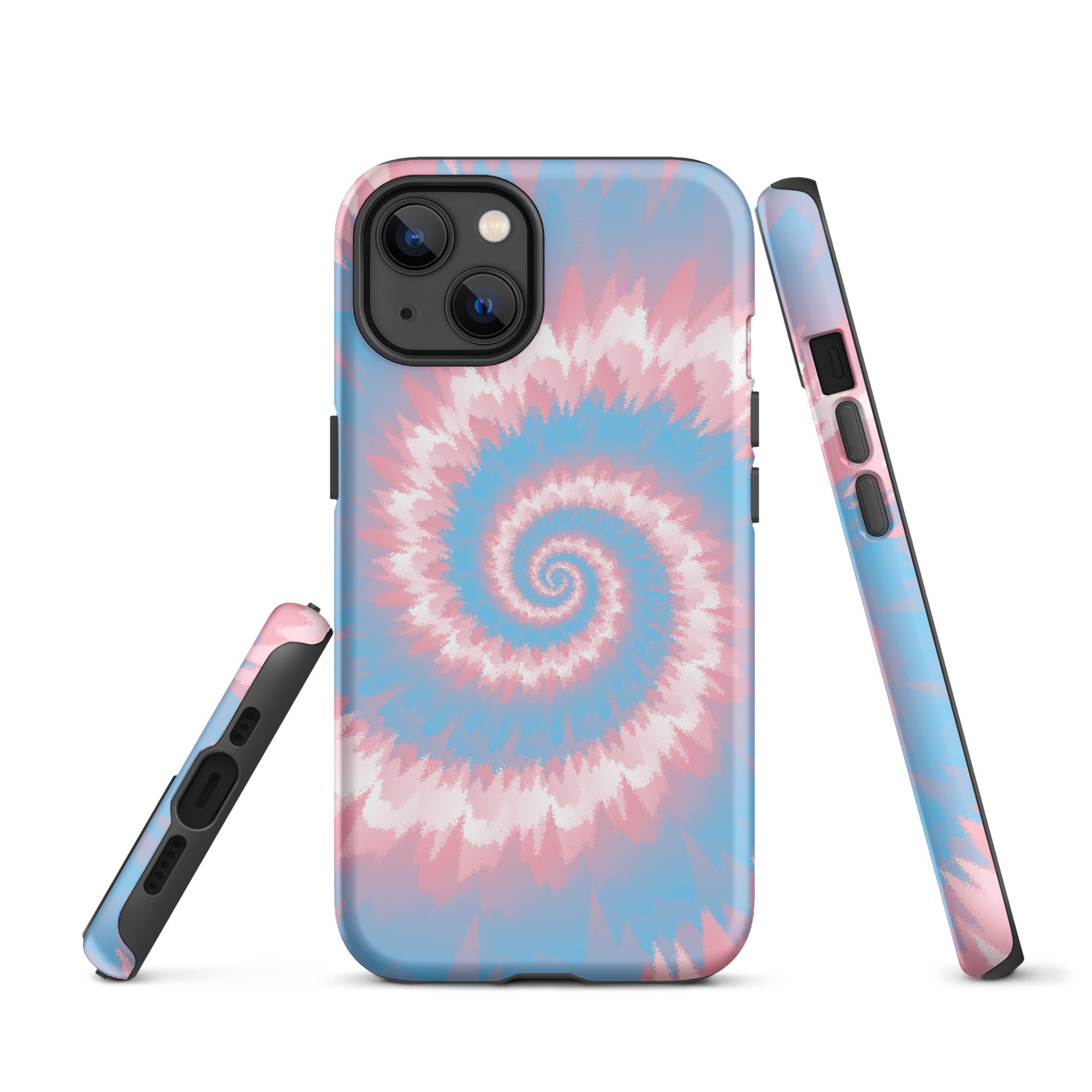 Tough Case for iPhone®-Tie Dye Spiral - Transgender