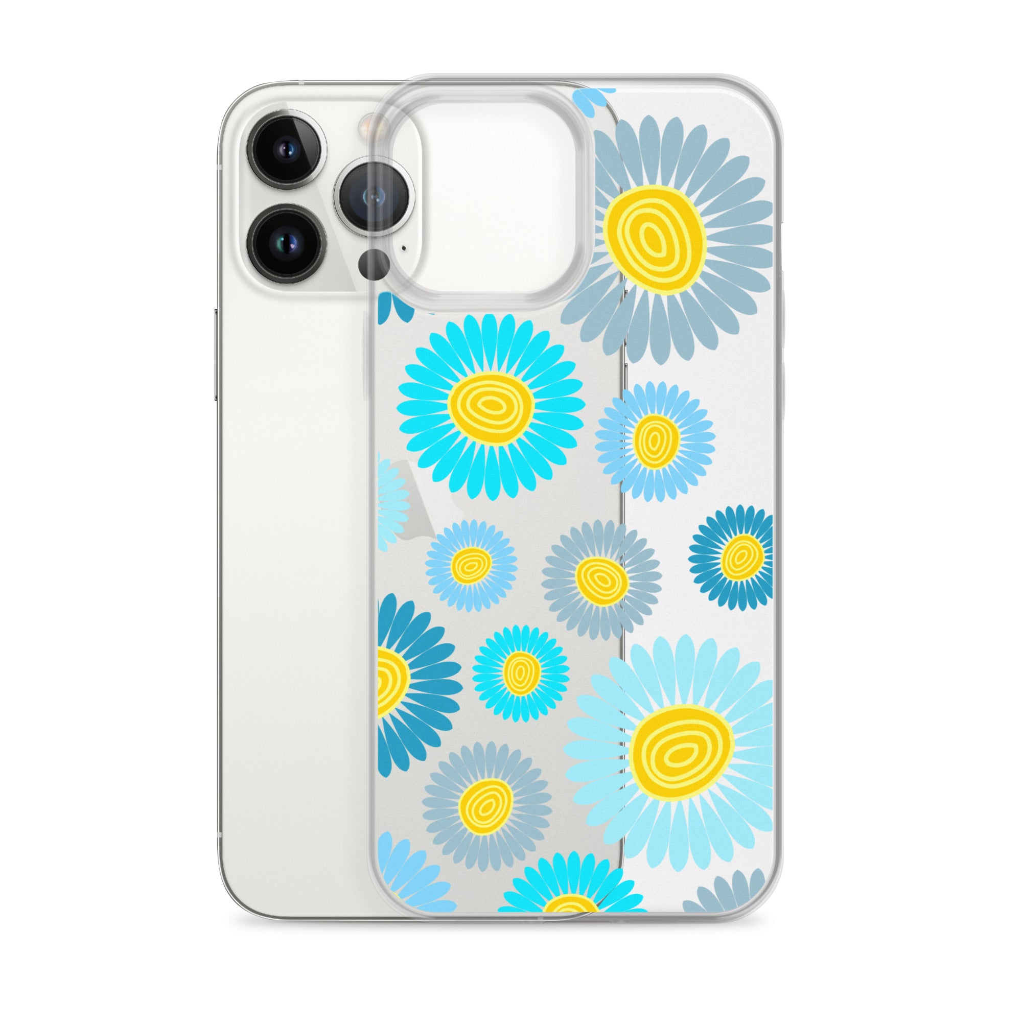 Clear Case for iPhone®- Floral Daisy Design II