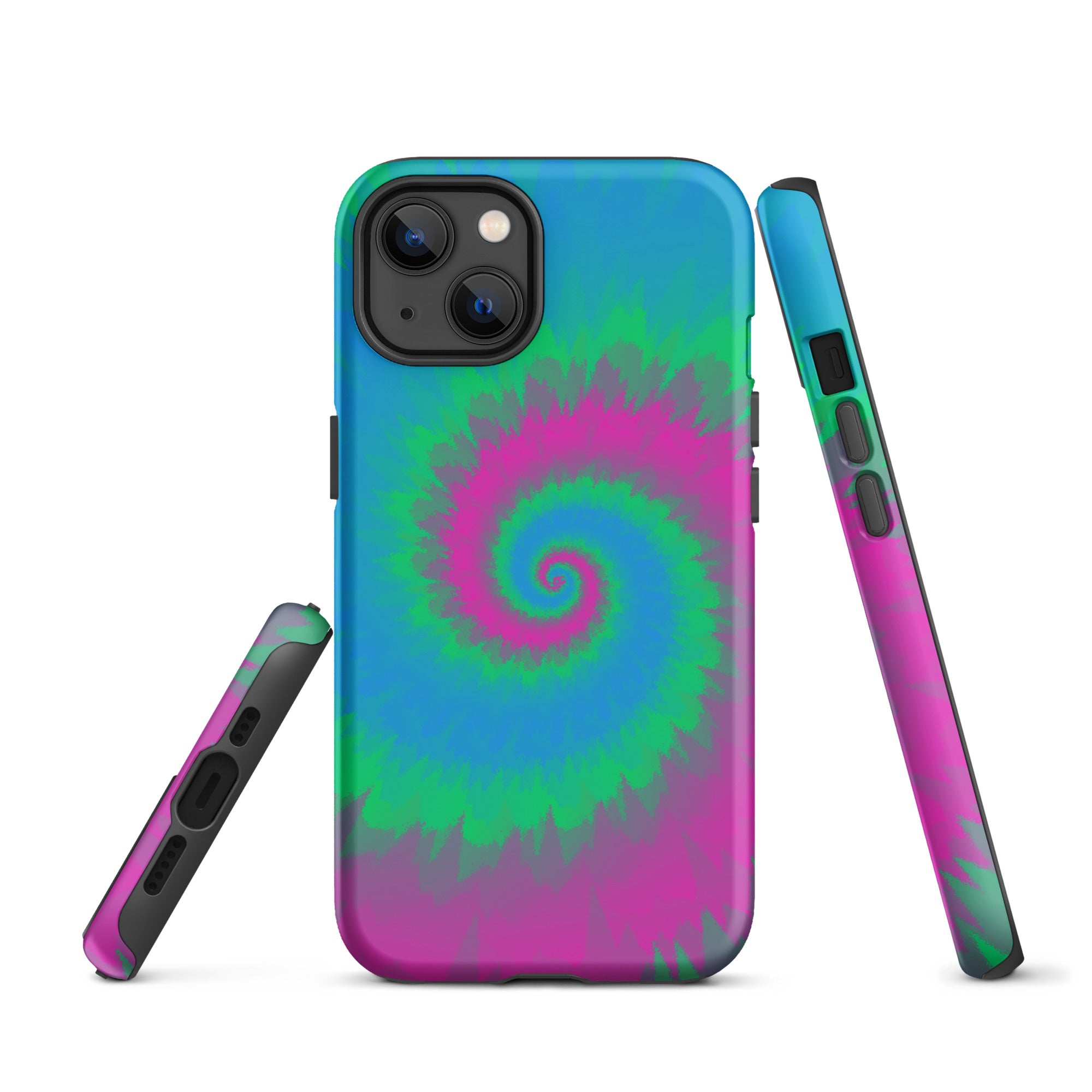 Tough Case for iPhone®-Tie Dye Spiral - Polysexual