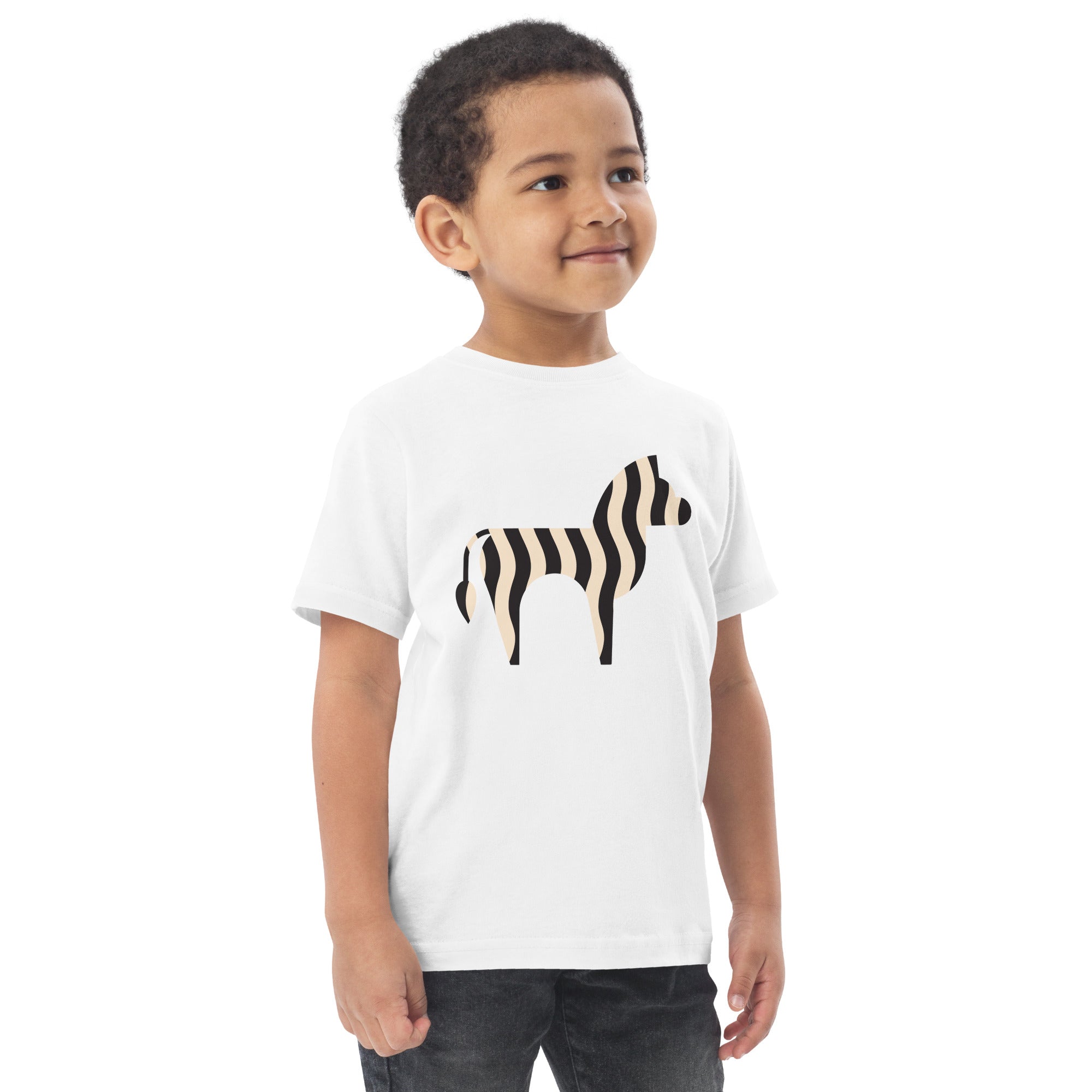 Toddler jersey t-shirt-Zebra