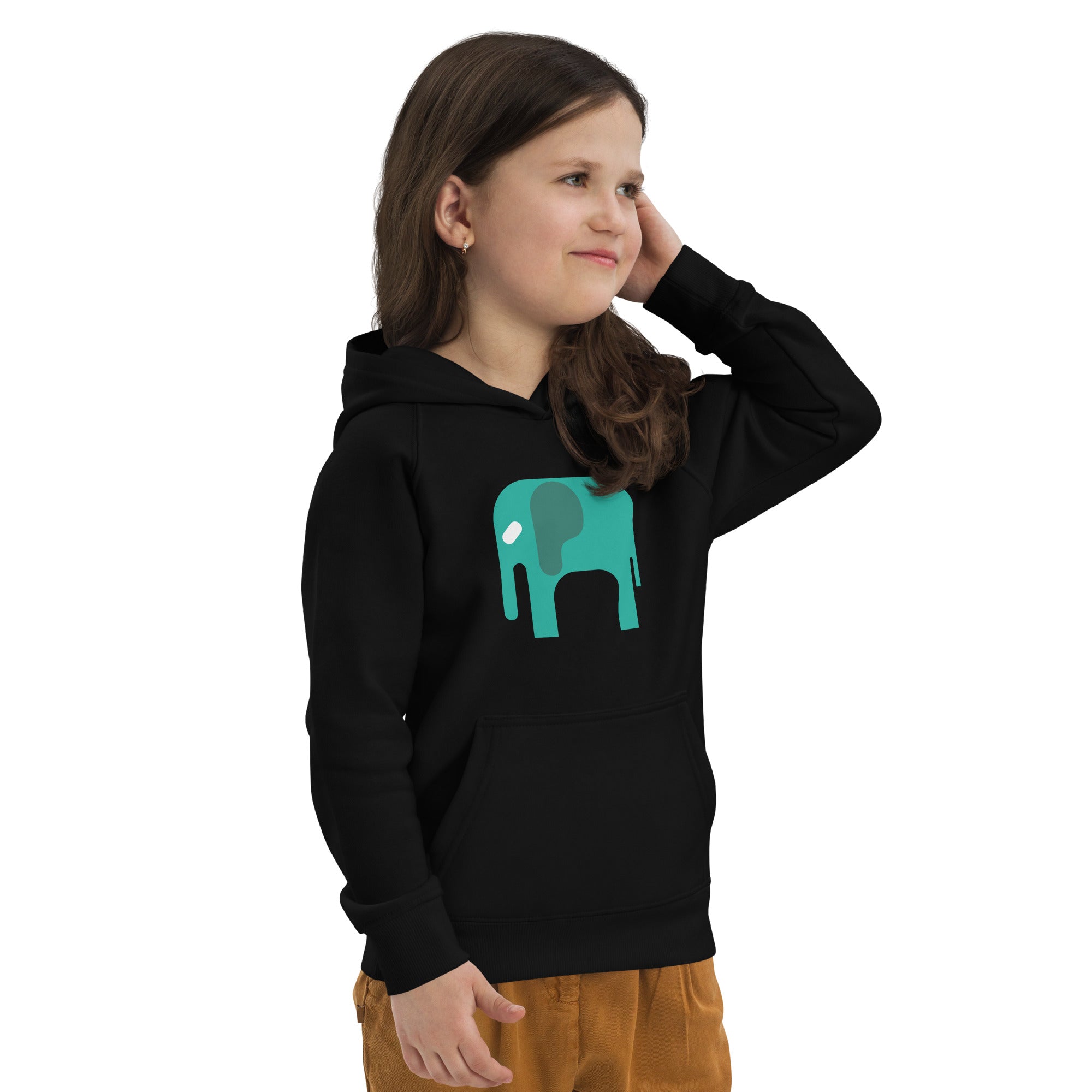 Kids eco hoodie-Elephant