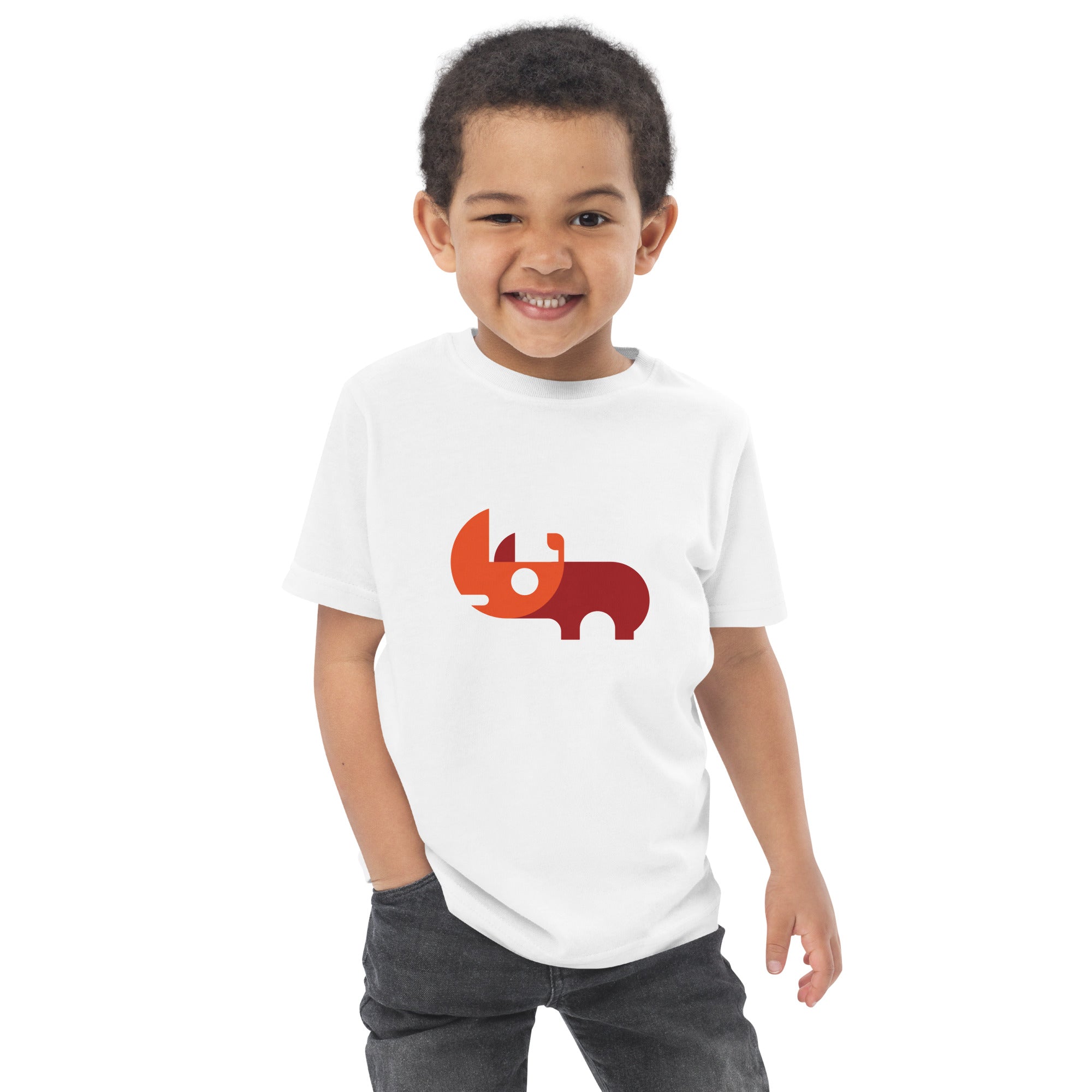 Toddler jersey t-shirt-Rhino