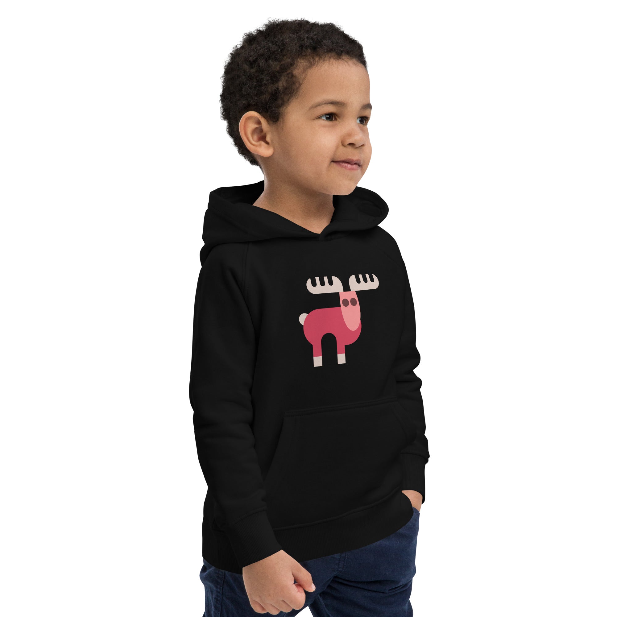 Kids eco hoodie-Elk