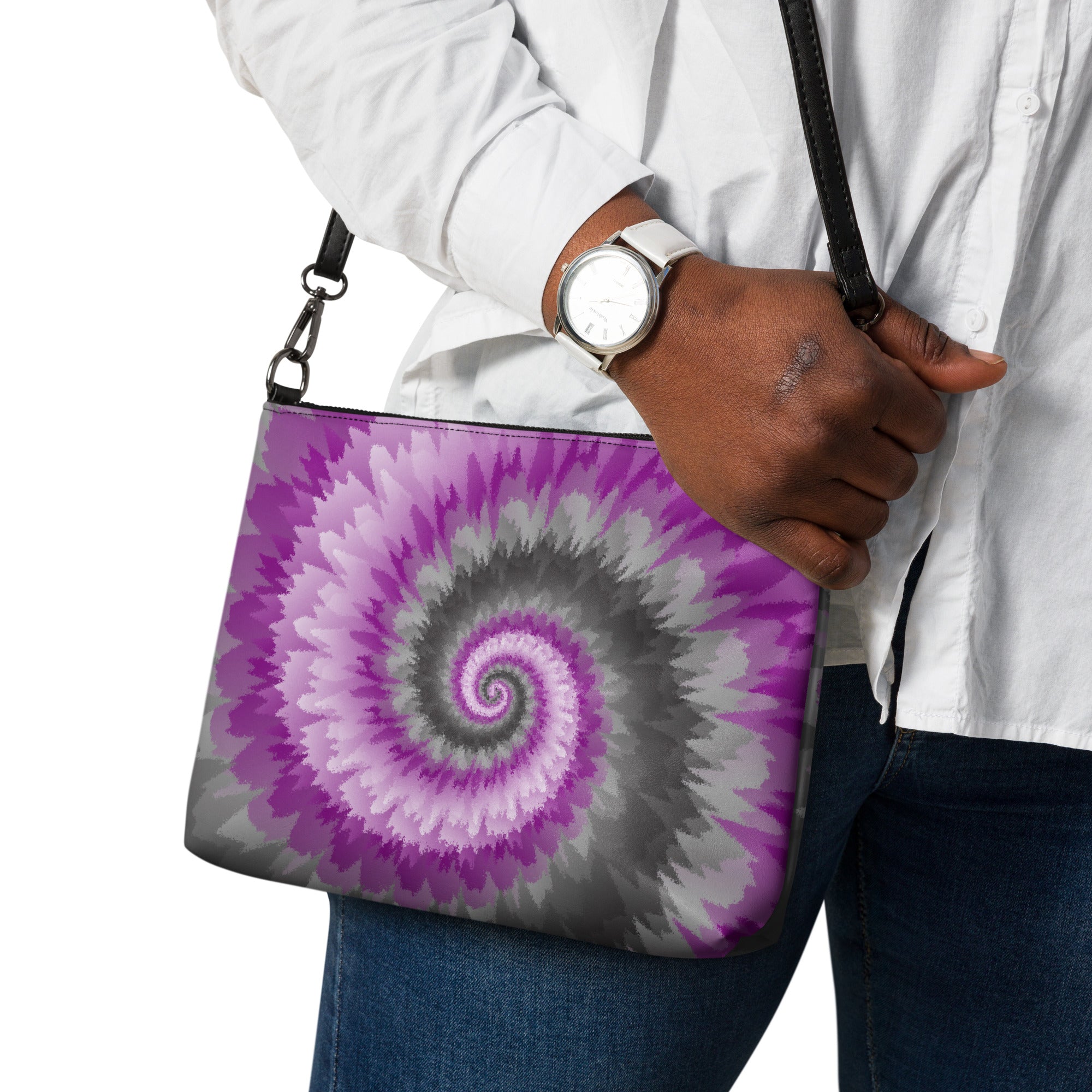 Crossbody bag- Tie Dye Spiral- Demisexual